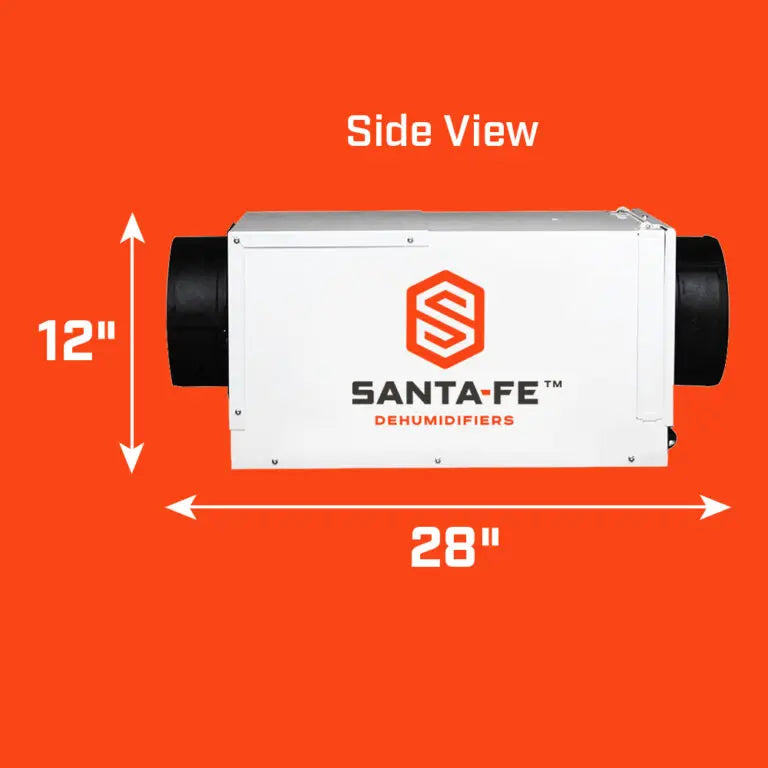 Santa Fe ULTRA70 Whole Home Dehumidifier - 70 Pint Capacity for Large Spaces - Perfect for Basements, Crawl Spaces & Whole House Humidity Control