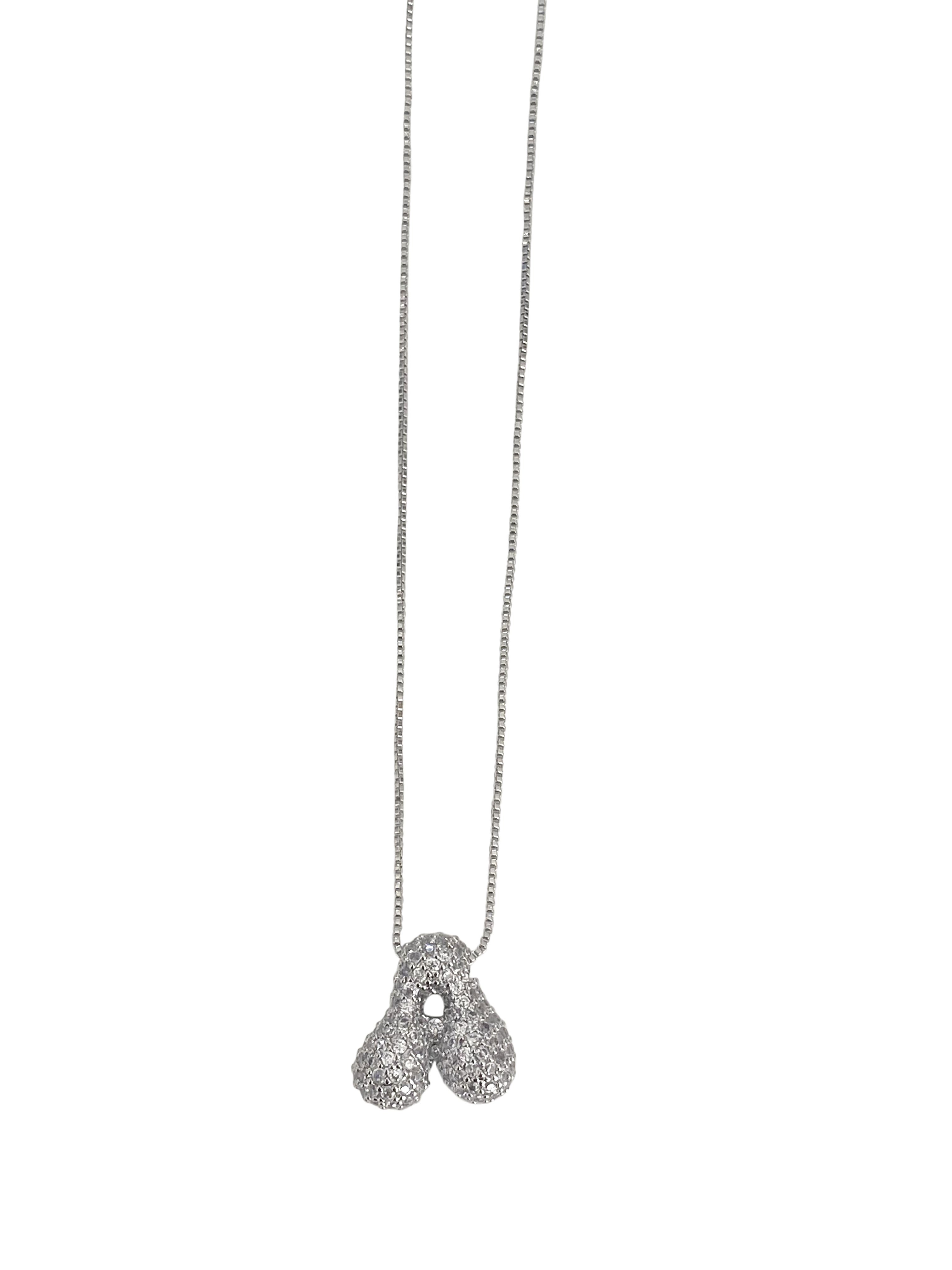 Arya Initial Necklace - Personalized Name Necklace for Women, Sterling Silver Custom Letter Pendant, Elegant Gift for Her - Perfect for Birthdays, Anniversaries, and Everyday Wear