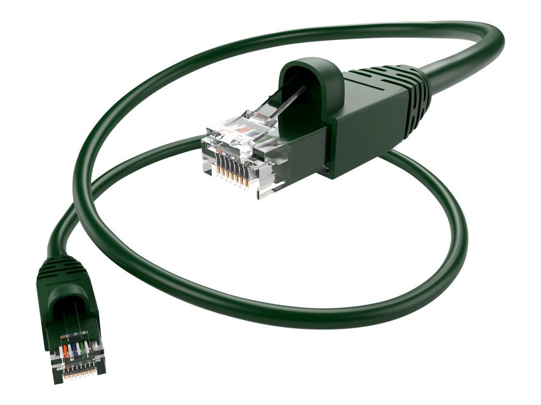 35Ft Cat6A Ethernet Cable - 10Gbps High-Speed Snagless Patch Cord, UTP Network Cable for Gaming, Streaming & Home Office (Green)