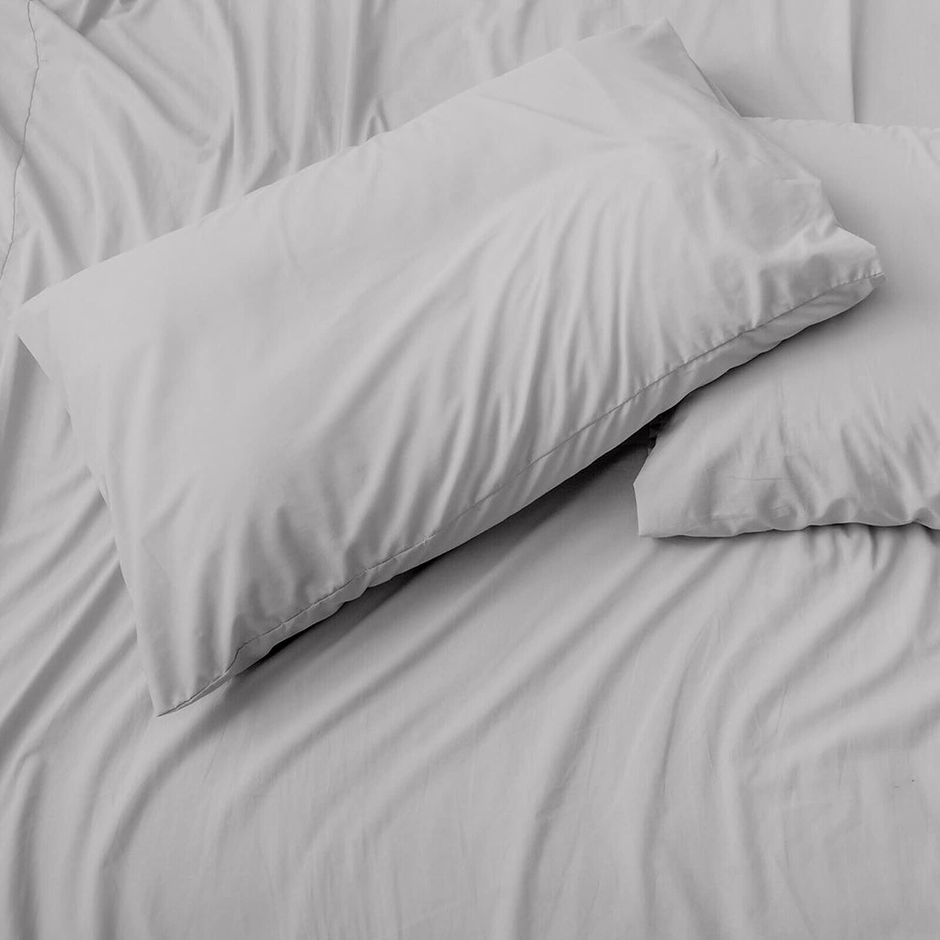 Premium 800 Thread Count 100% Egyptian Cotton Split King Sheet Set - 18-Inch Deep Pockets for Adjustable Beds, Light Grey | Luxury Bedding for Comfort & Support | Perfect for Sleepers, Couples & Adjustable Beds