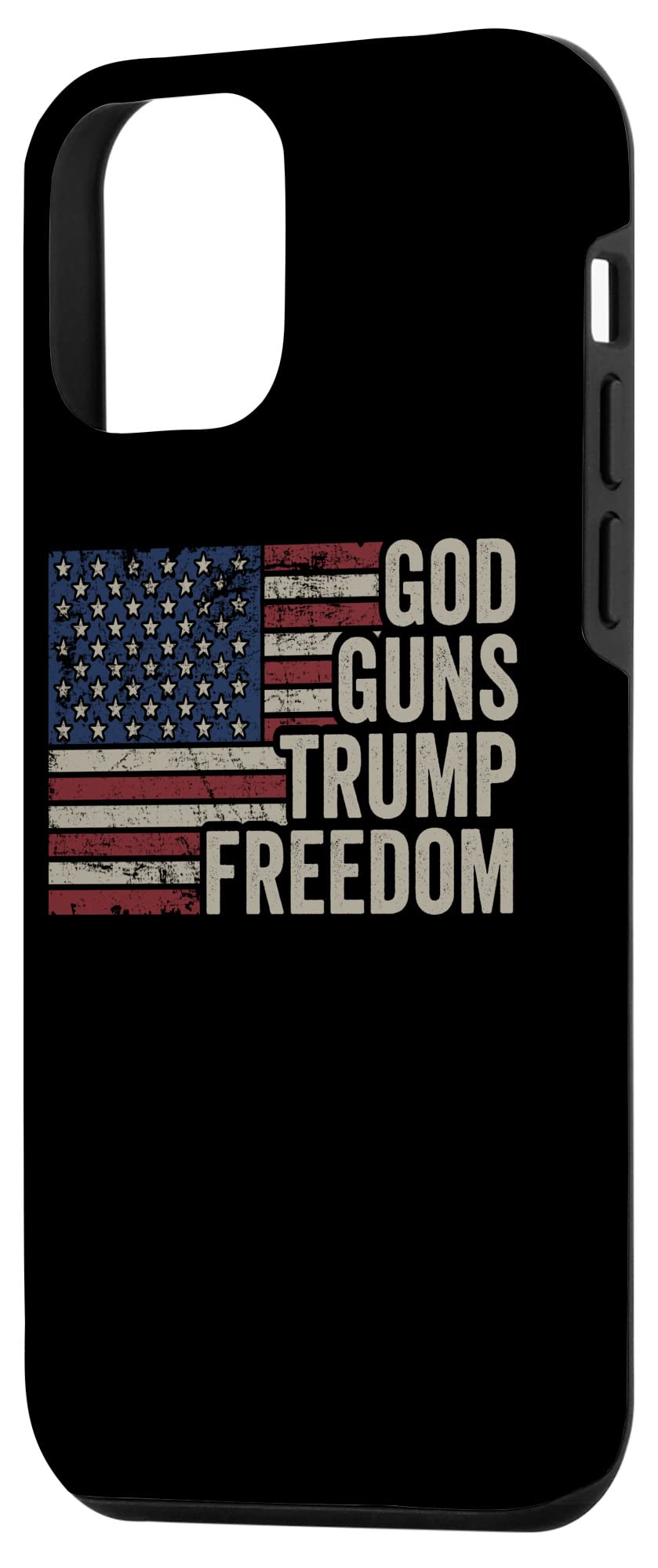 iPhone 12 Mini Protective Case - Patriotic American Flag & Christian Design | Pro Gun Rights Themed Cover for Apple iPhone 12 Mini | Perfect for 2A Supporters, Veterans & Patriotic Americans