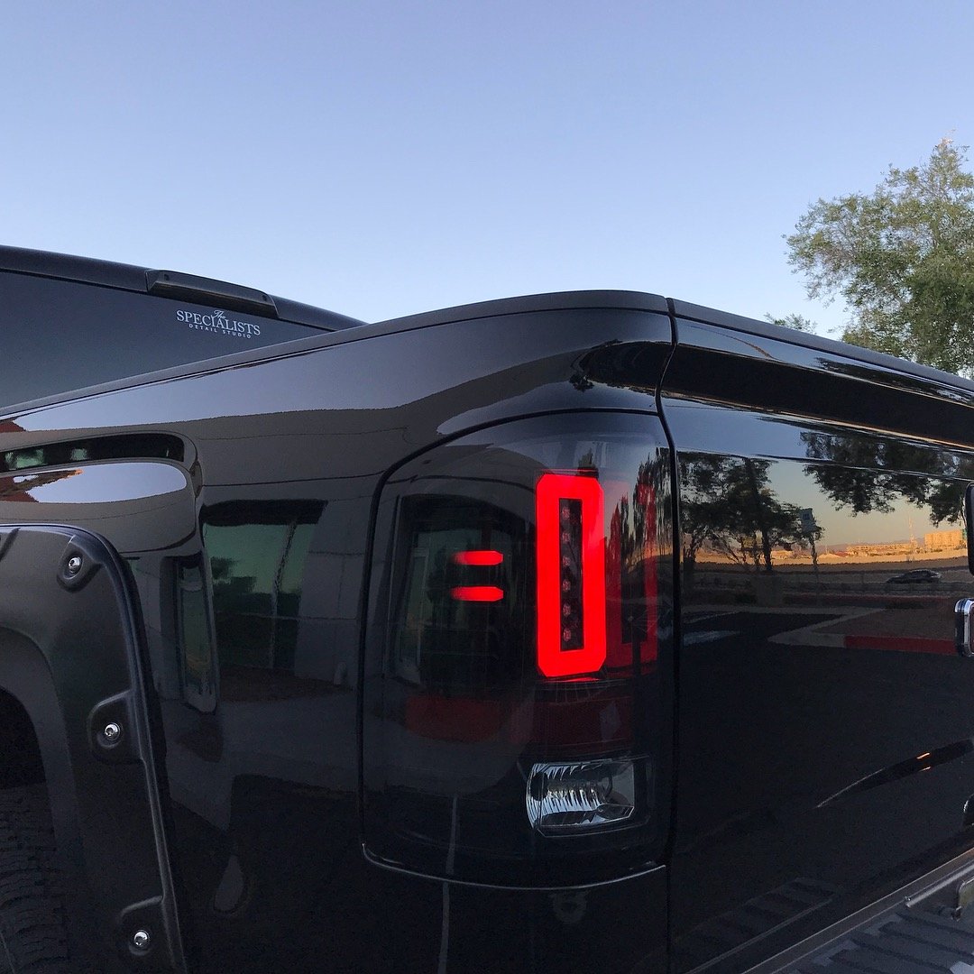 GMC Sierra 1500 2014-2018 Ultra Bright LED Tail Lights - 3rd Gen Replacement for Factory Halogen Style - Multiple Lens Options for Enhanced Visibility - Perfect for Night Driving & Off-Road Adventures