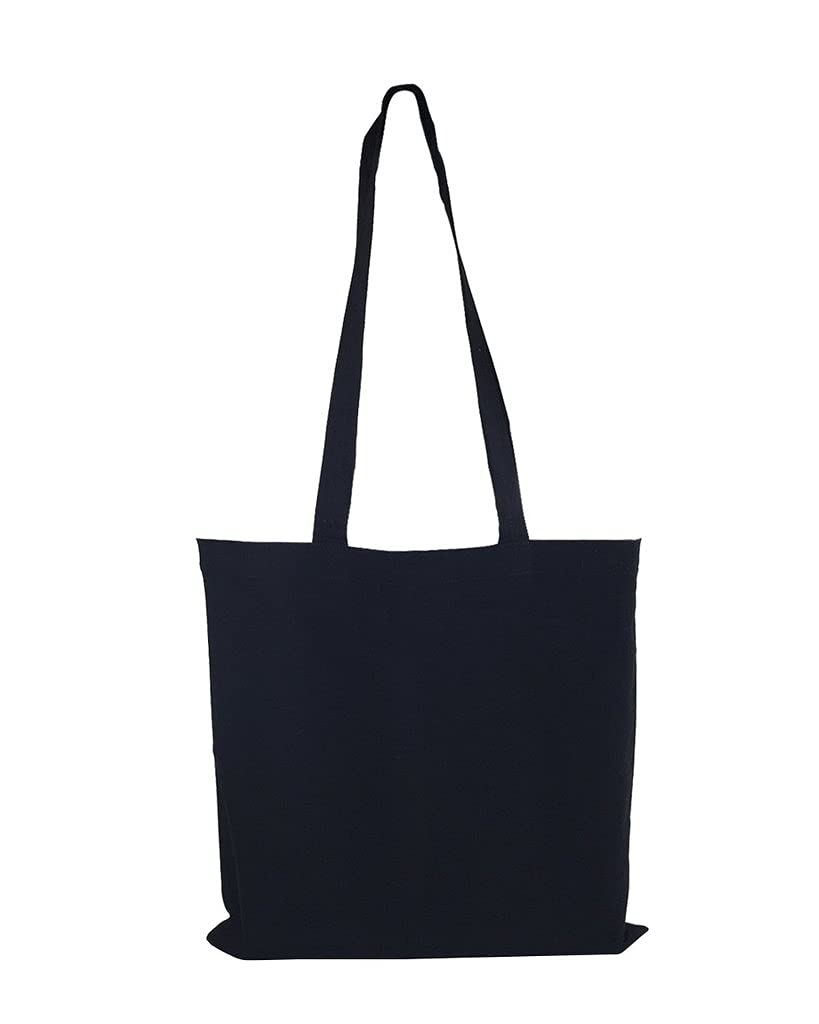 12 Pack TBF Cotton Canvas Tote Bags with Long Handles - Reusable Eco-Friendly Grocery Shopping Bags for Women & Men - Perfect for Supermarket, Farmers Market, Beach & Travel