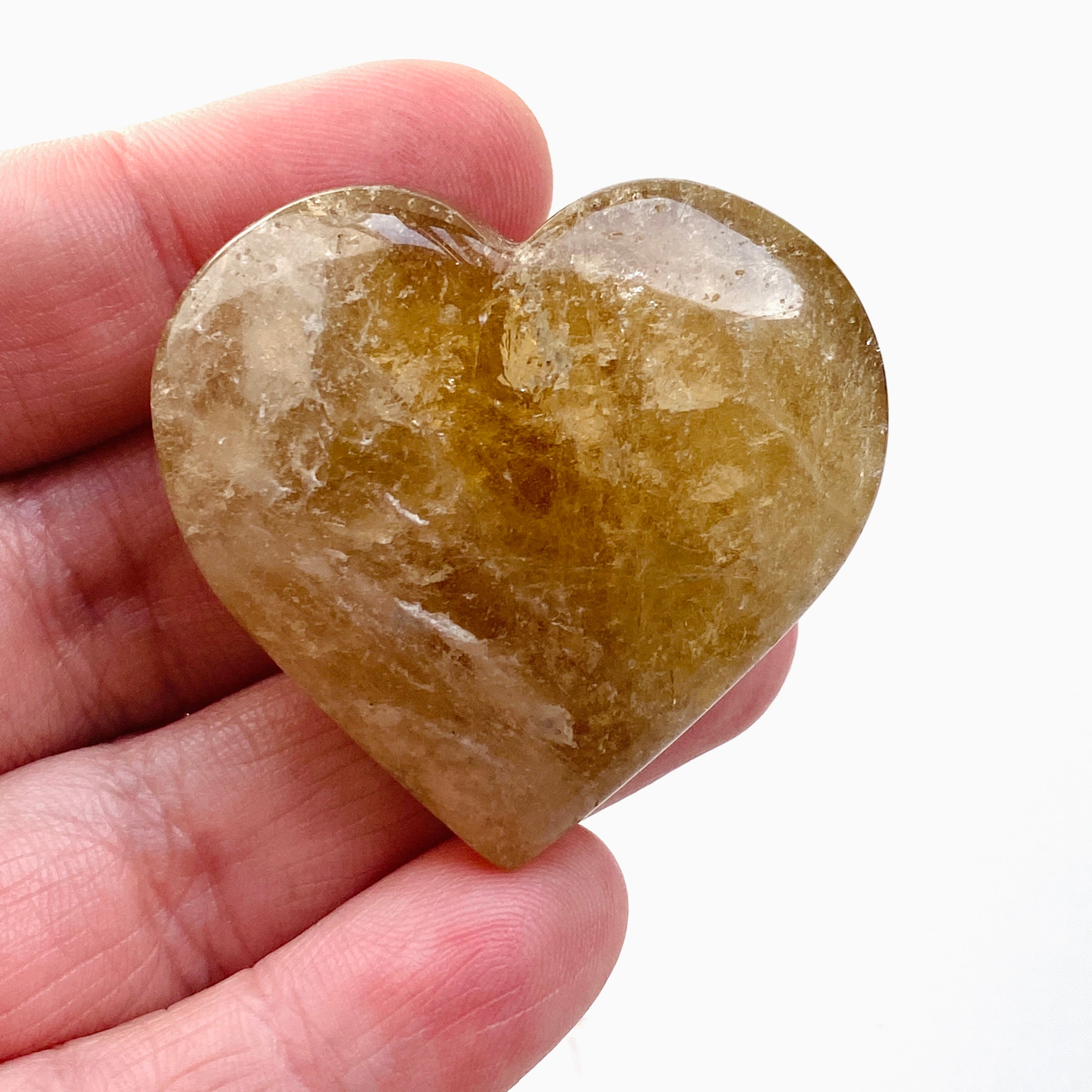 Natural Citrine Heart Pendant - Genuine Gemstone Jewelry for Healing & Positive Energy | Perfect for Meditation, Gifts & Spiritual Practices