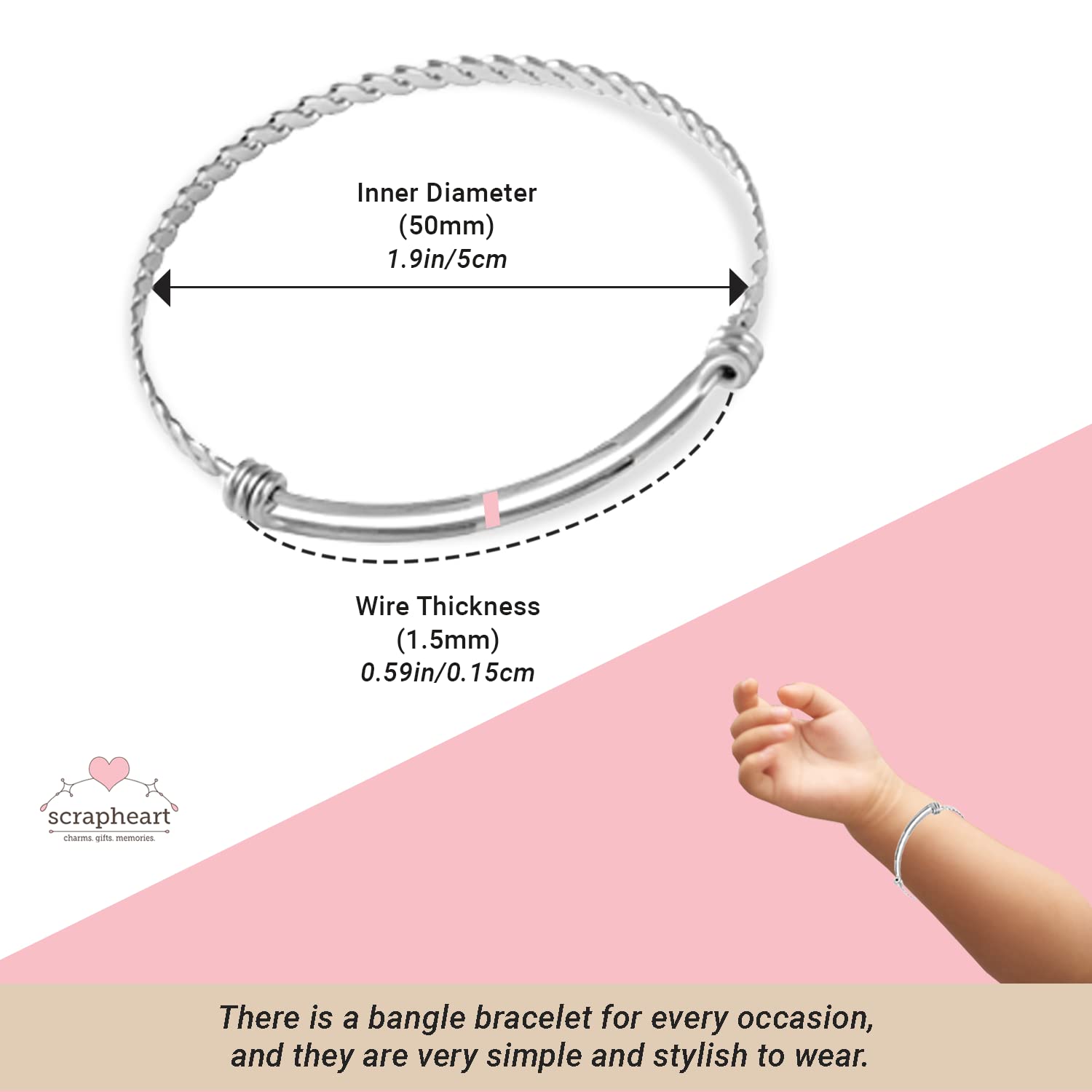 6th Birthday Charm Bracelet for Girls - Personalized 6 Year Old Daughter Gift Idea - Sixth Birthday Jewelry Present - Perfect for Birthday Parties & Special Occasions