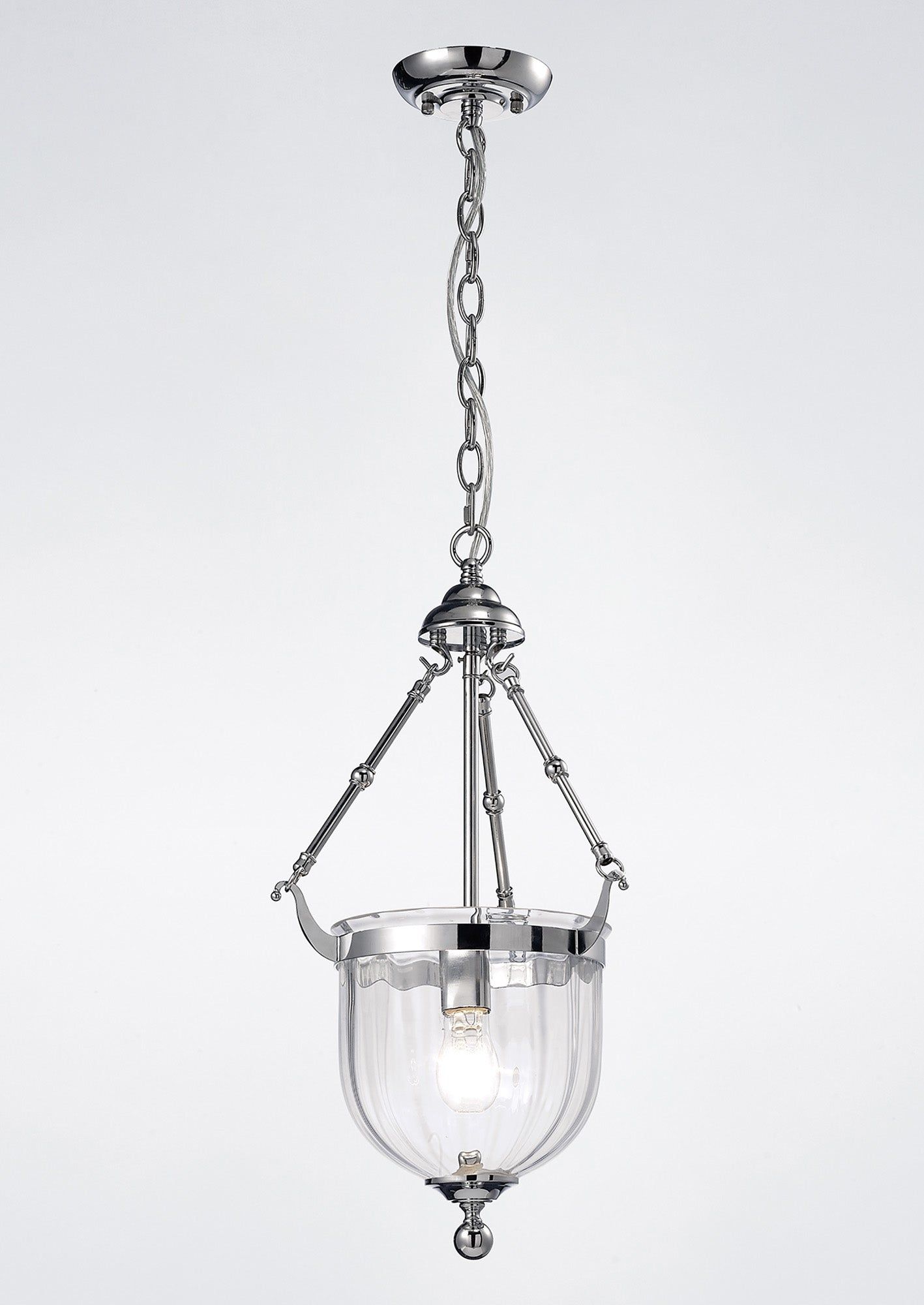 Aubrey Pendant Light - 1/3 Light Fixture in Polished Chrome & Antique Brass Finish - Perfect for Dining Room, Kitchen Island or Entryway Lighting