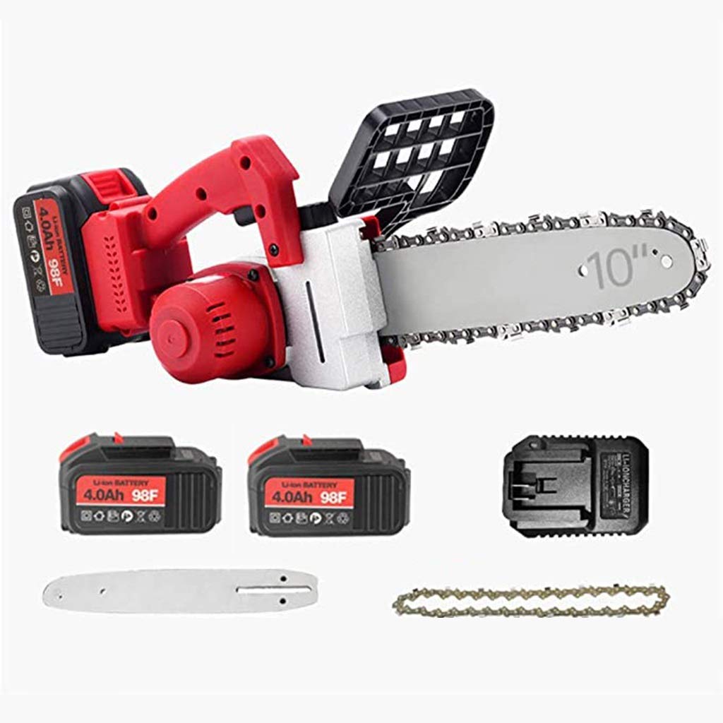 Cordless Electric Chainsaw with Lithium Battery - Lightweight & Portable for Tree Pruning, Orchard Work & Household Use | Perfect for DIY Projects, Landscaping & Small Wood Cutting