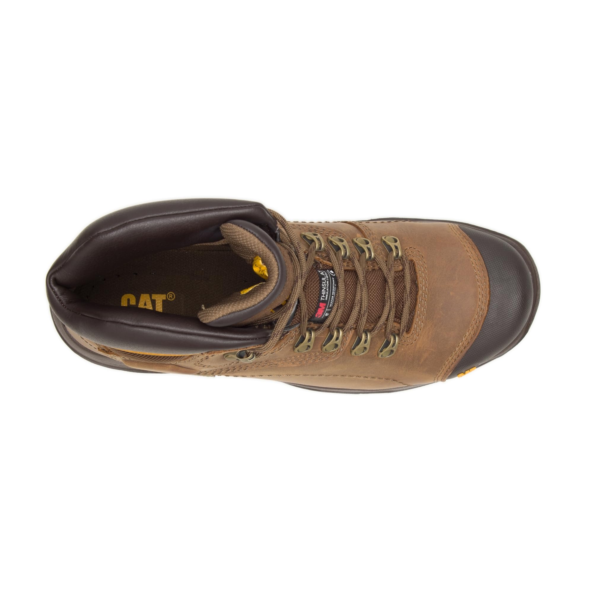 Cat Footwear Men's Diagnostic Hi St Work Boot - Steel Toe, Waterproof & Slip Resistant for Construction, Warehouse & Outdoor Work