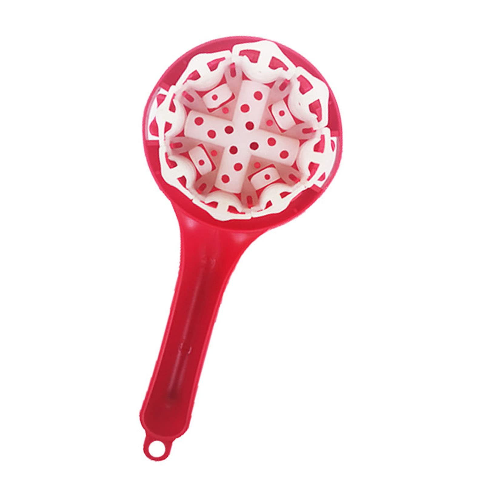 LCXEGO Espresso Machine Cleaning Brush - Easy-to-Use Coffee Grinder Brush for 57-59mm Brew Heads | Durable Nylon Bristles | Perfect for Home Baristas & Coffee Shops (Red)