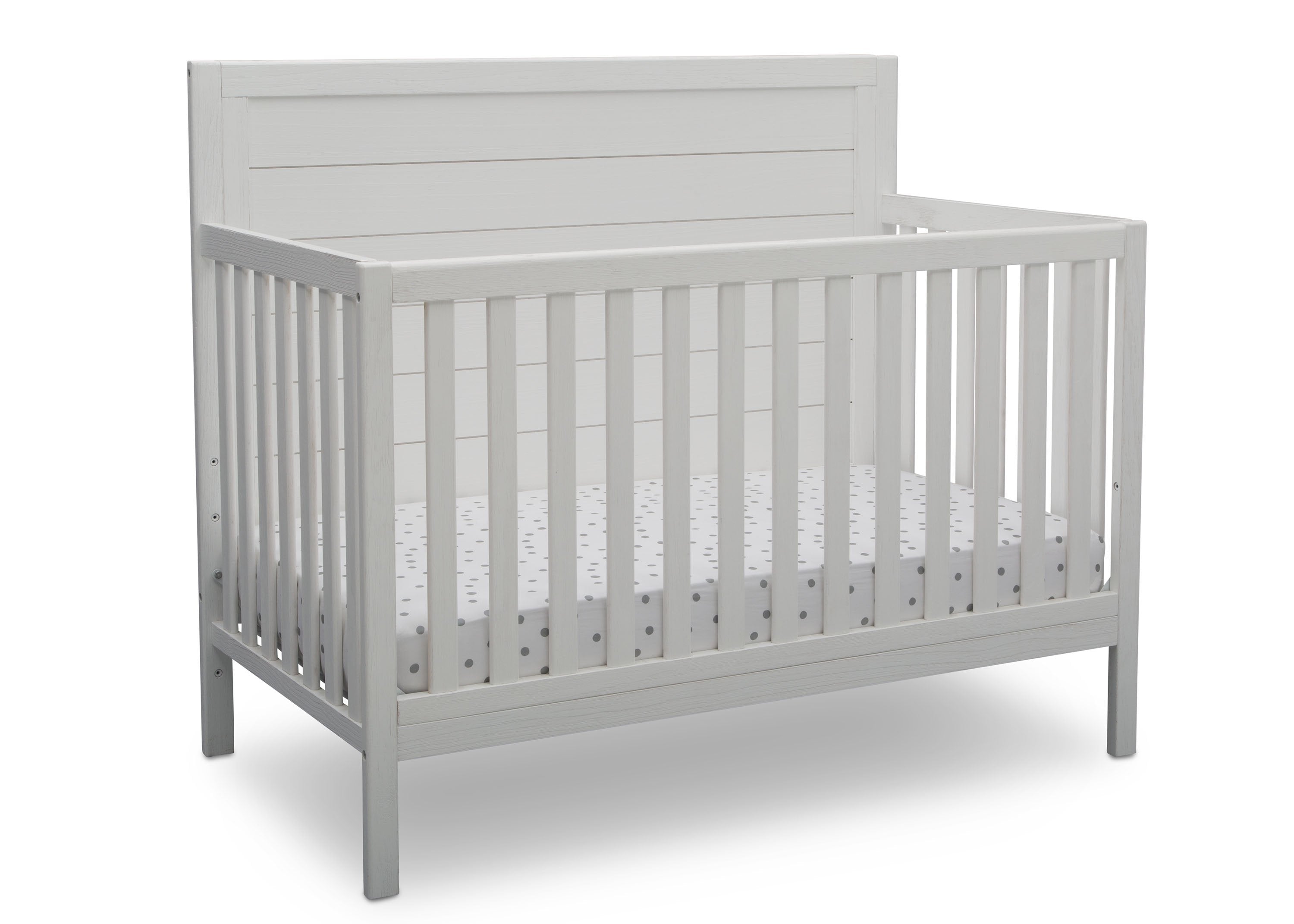 Cambridge 4-in-1 Convertible Baby Crib - Toddler Bed & Daybed with Mattress - Nursery Furniture for Boys & Girls - Perfect for Bedrooms, Daycare & Guest Rooms
