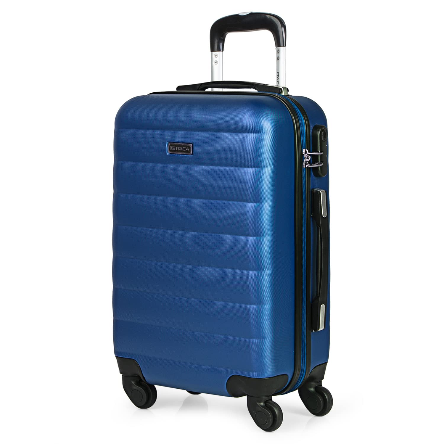 ITACA 55cm Blue Unisex Carry-On Luggage for Adults - Perfect for Air Travel, Business Trips & Weekend Getaways