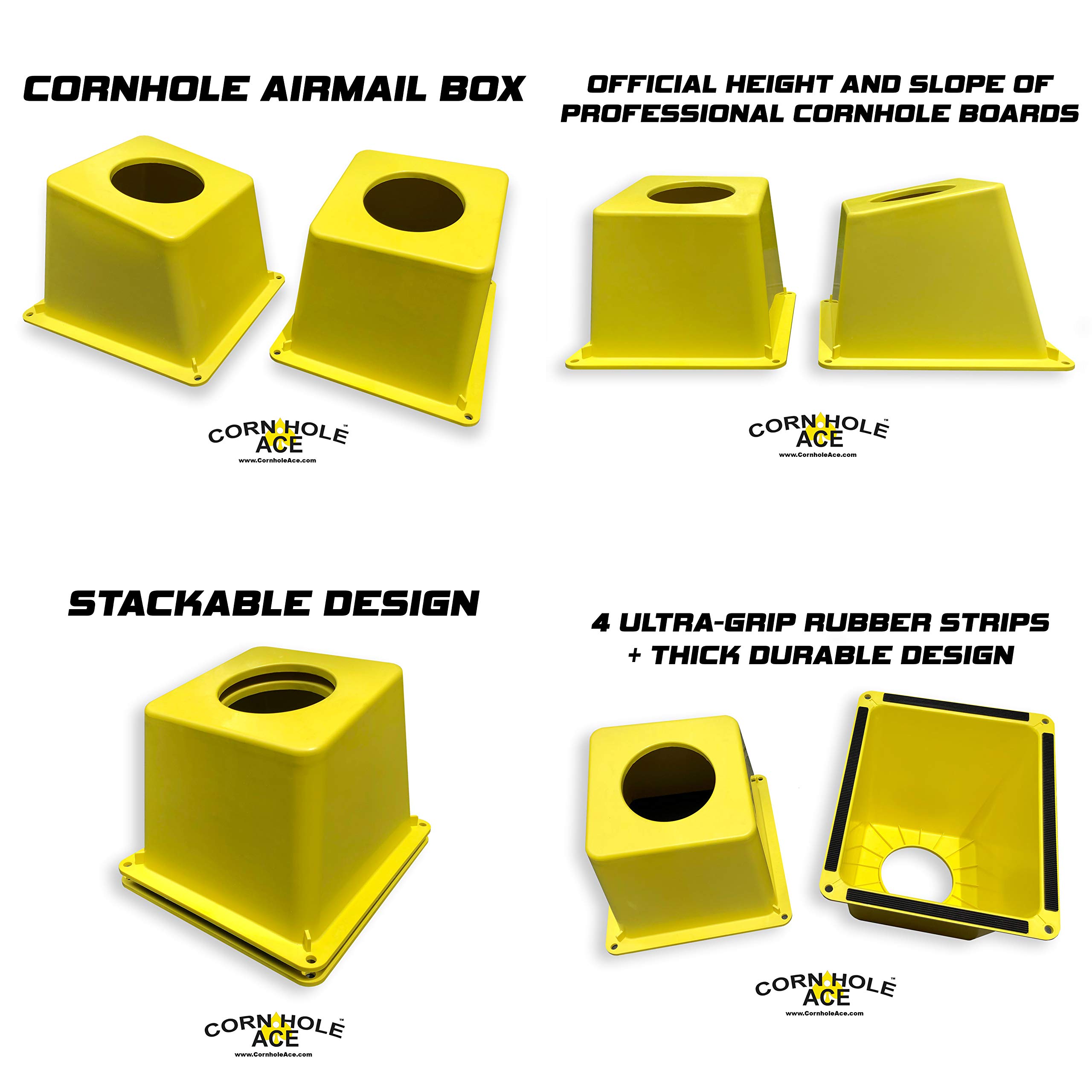 Premium Cornhole Airmail Box Bag Pong Game Set - 12 Durable Airmail Boxes for Outdoor Lawn Games, Backyard Parties & Tailgating Events - Ultimate Bean Bag Toss Experience for Adults & Kids