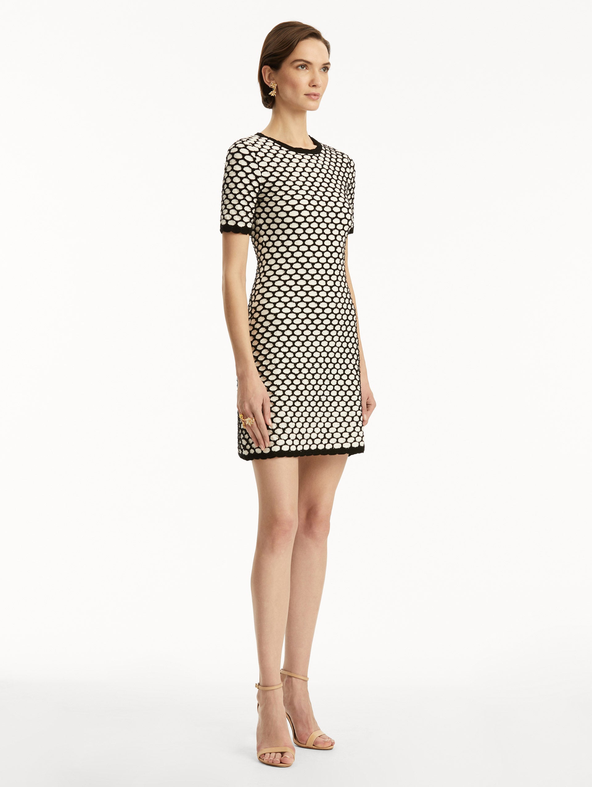 Stylish Honeycomb Sequin Knit Dress for Women - Sparkling Party & Evening Wear - Perfect for Cocktail Parties, Date Nights & Holiday Celebrations