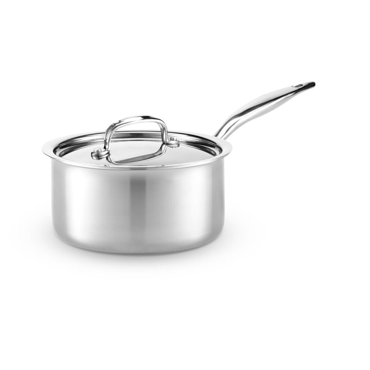 Premium Titanium Series 3 Quart Saucepan with Lid - Nonstick Cooking Pot for Pasta, Soup & Stews - Induction Compatible Cookware for Gas, Electric & Ceramic Stoves - Perfect for Home Chefs & Professional Kitchens