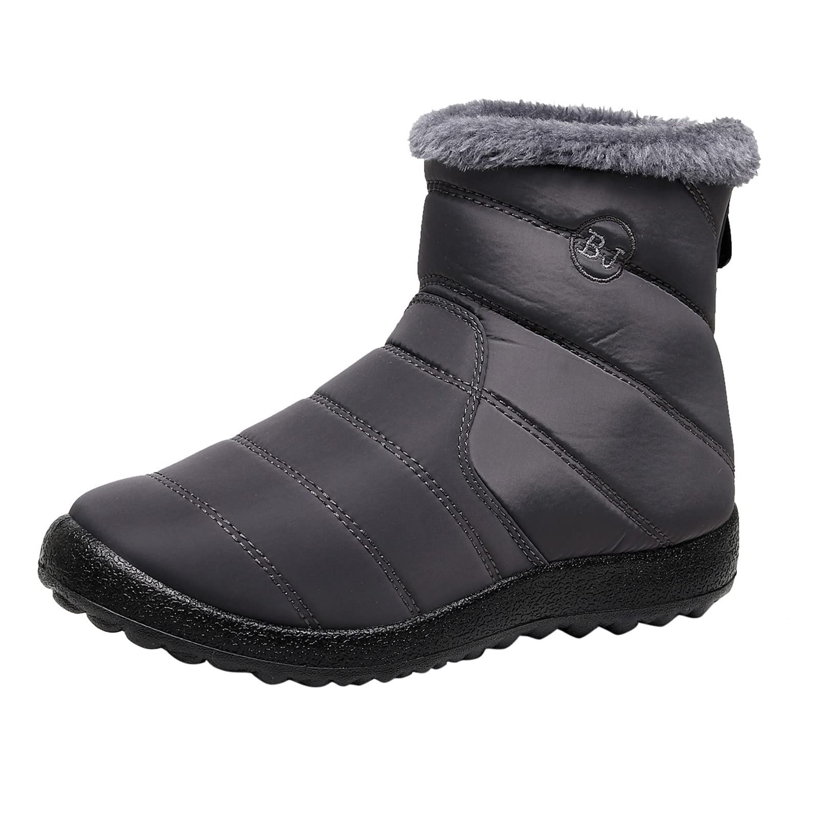 Women's Winter Boots - Warm Fur Lined Ankle Boots with Slip-On Design & Non-Slip Sole | Cozy Winter Shoes for Snow, Ice & Cold Weather | Perfect for Outdoor Activities, Commuting & Casual Wear