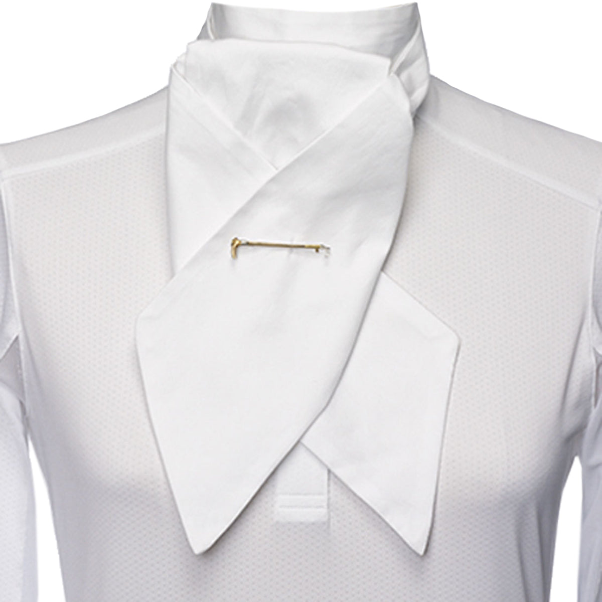 Essex Classics White Stock Tie - Elegant Formal Neckwear for Weddings, Equestrian Events & Black Tie Occasions