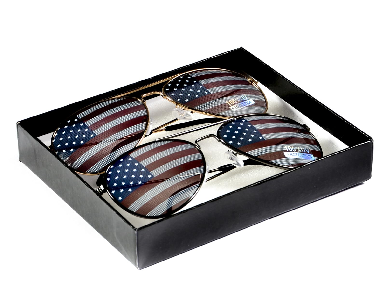 Goson American Flag Mirror Novelty Sunglasses - Patriotic Fashion Accessory for 4th of July, Concerts & Outdoor Events