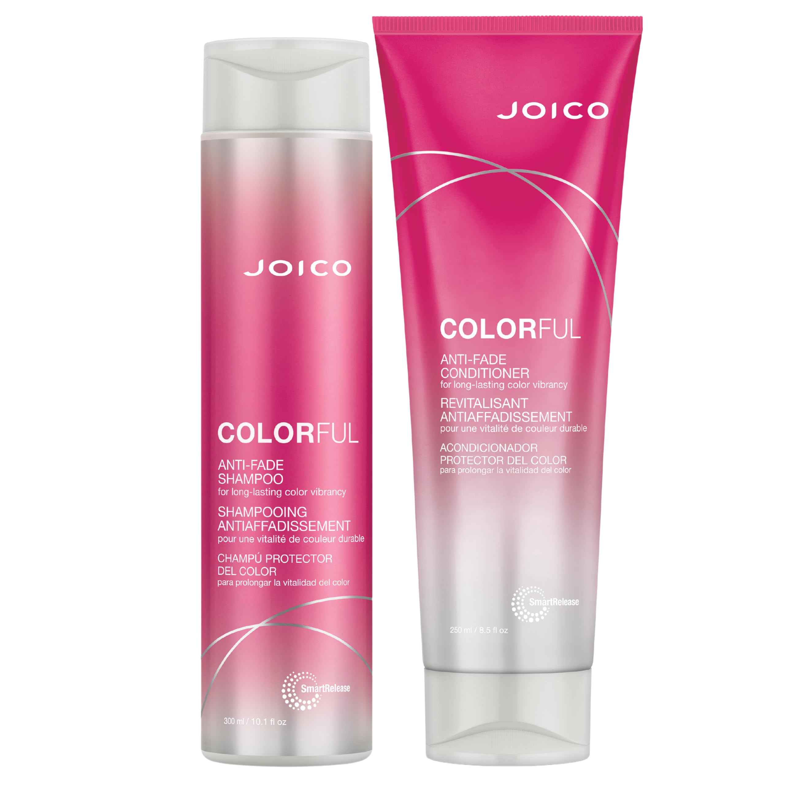 Joico Colorful Anti-Fade Shampoo & Conditioner Set for Color-Treated Hair | Long-Lasting Vibrant Color Protection | Sulfate-Free Formula | Perfect for Salon-Color Maintenance & Daily Hair Care at Home