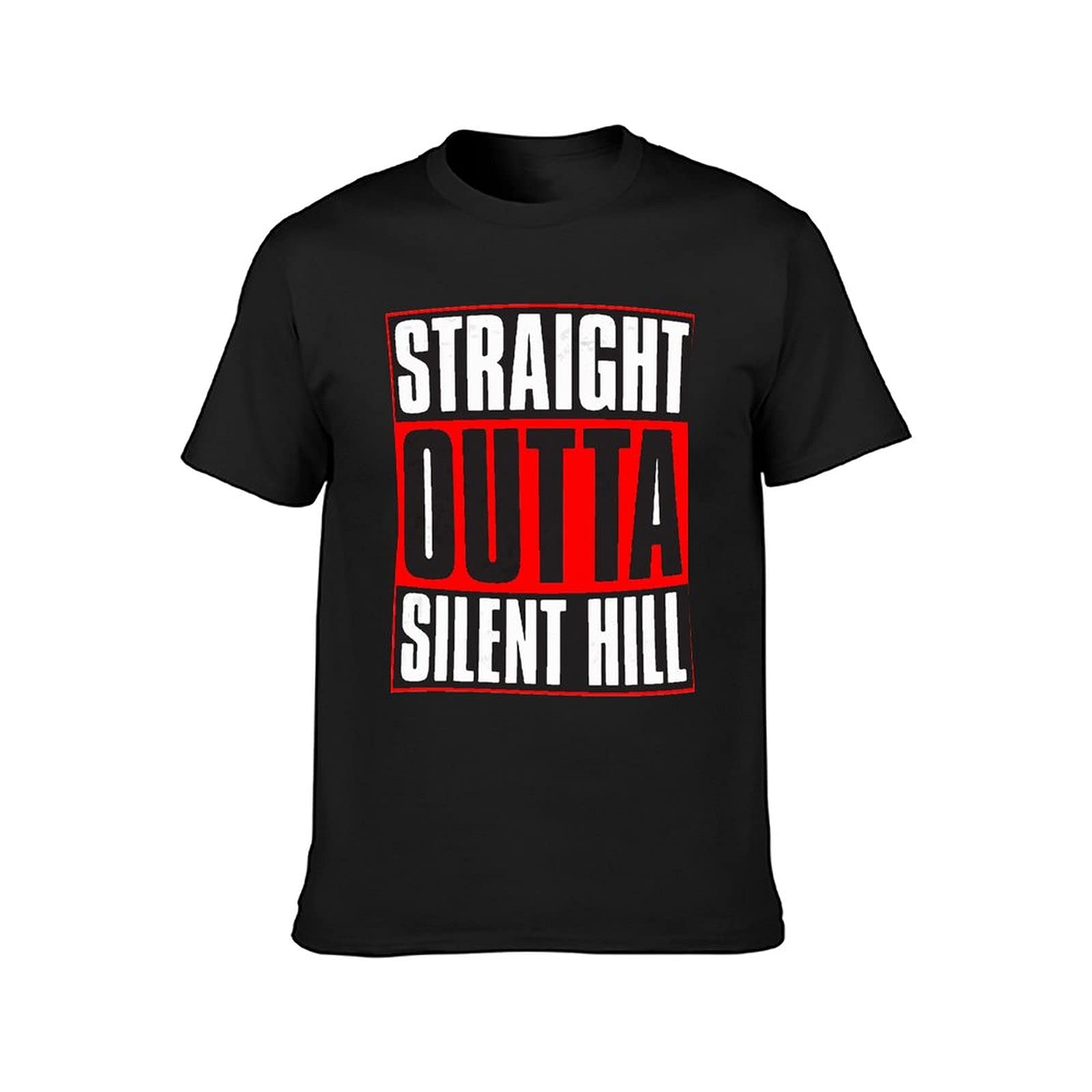 Horror Video Game T-Shirt for Men - Scary Film Merch Cotton Tee - Gifts for Gamers & Horror Fans - Perfect for Halloween, Cosplay & Casual Wear