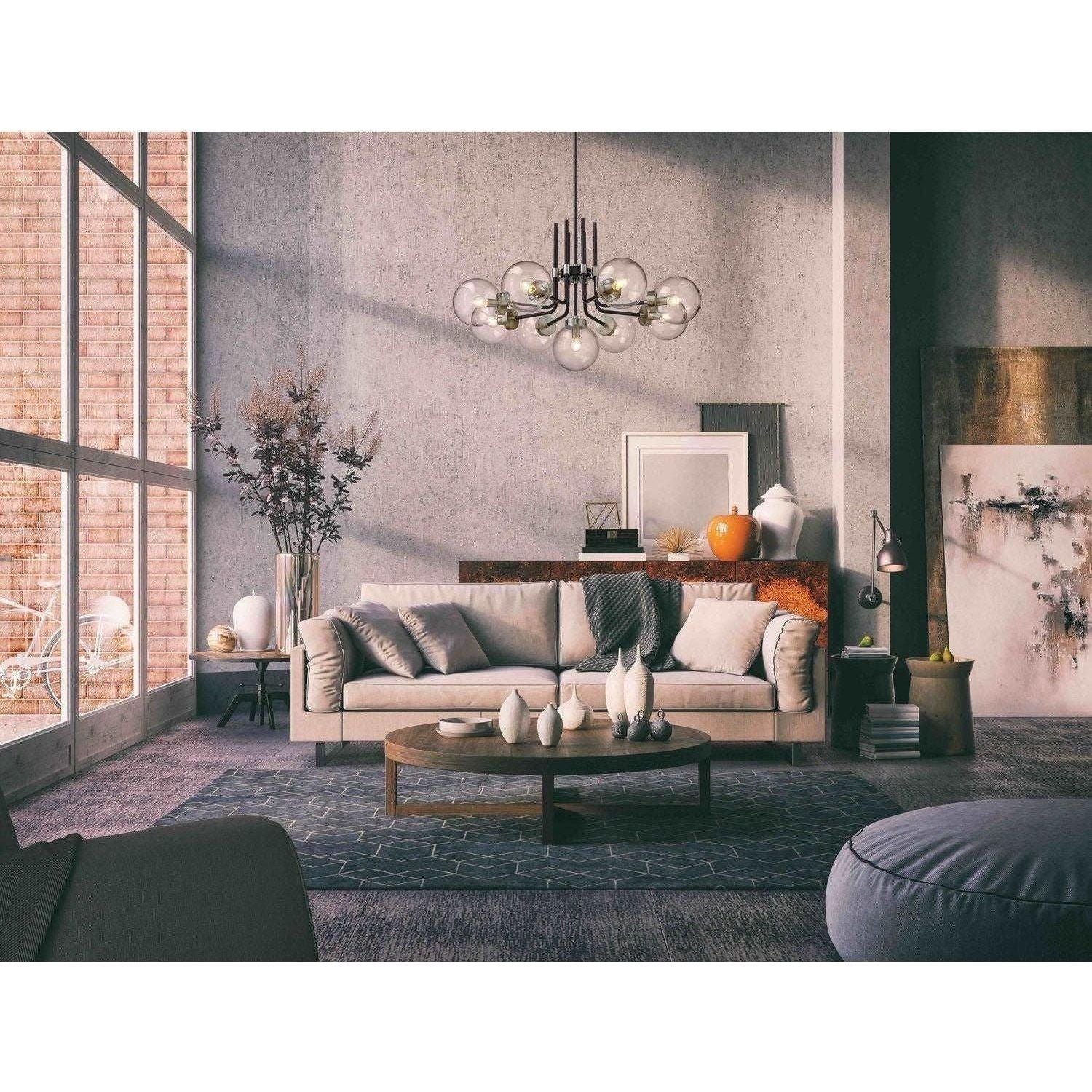 Elegant Parsons Chandelier - Modern Crystal Ceiling Light Fixture for Dining Room & Living Room Decor | Perfect for Home Lighting & Interior Design