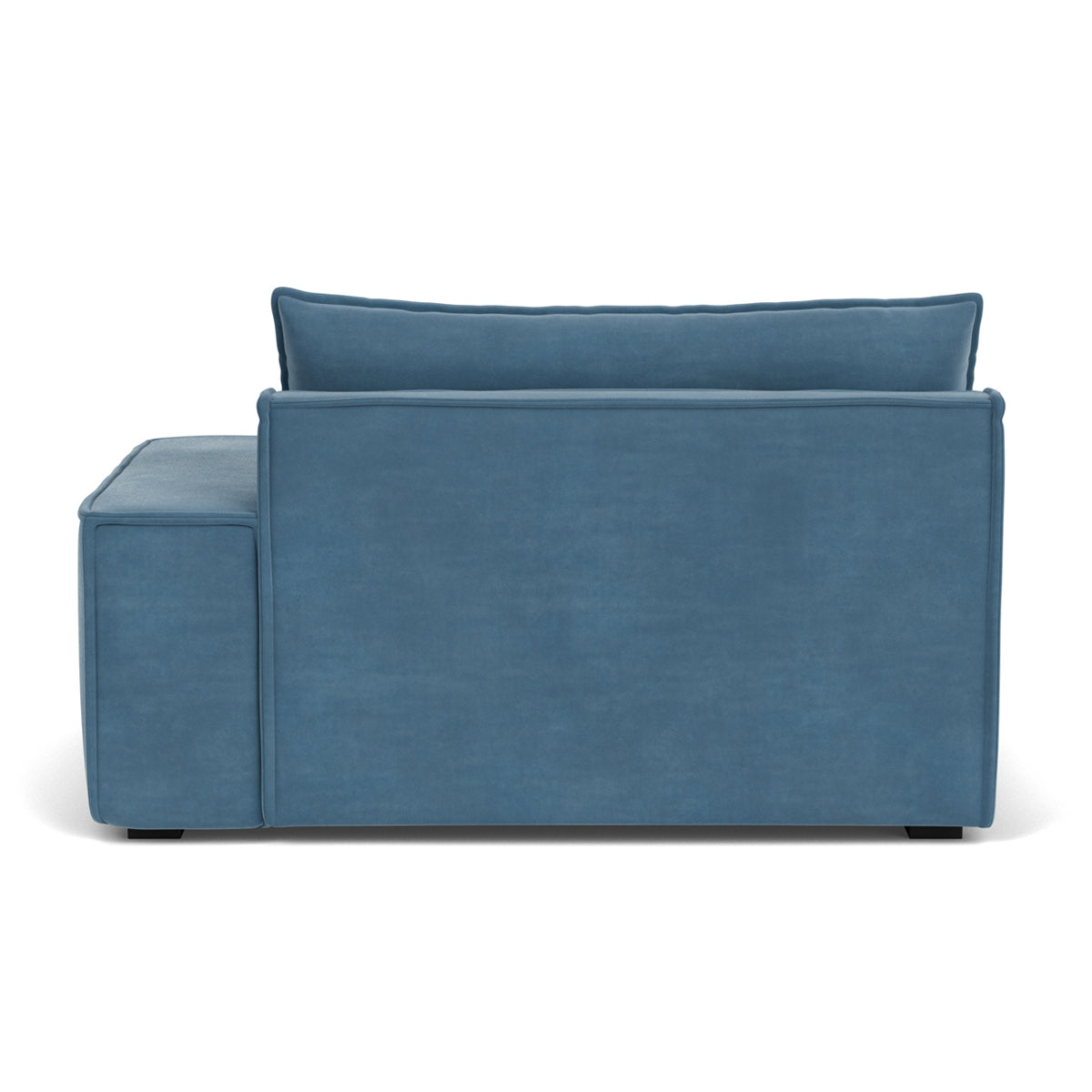 Daphne Velvet 1 Seater Right Arm Modular Sofa - Modern Living Room Furniture for Small Spaces, Apartments & Studios | Comfortable Single Seater Couch with Adjustable Design