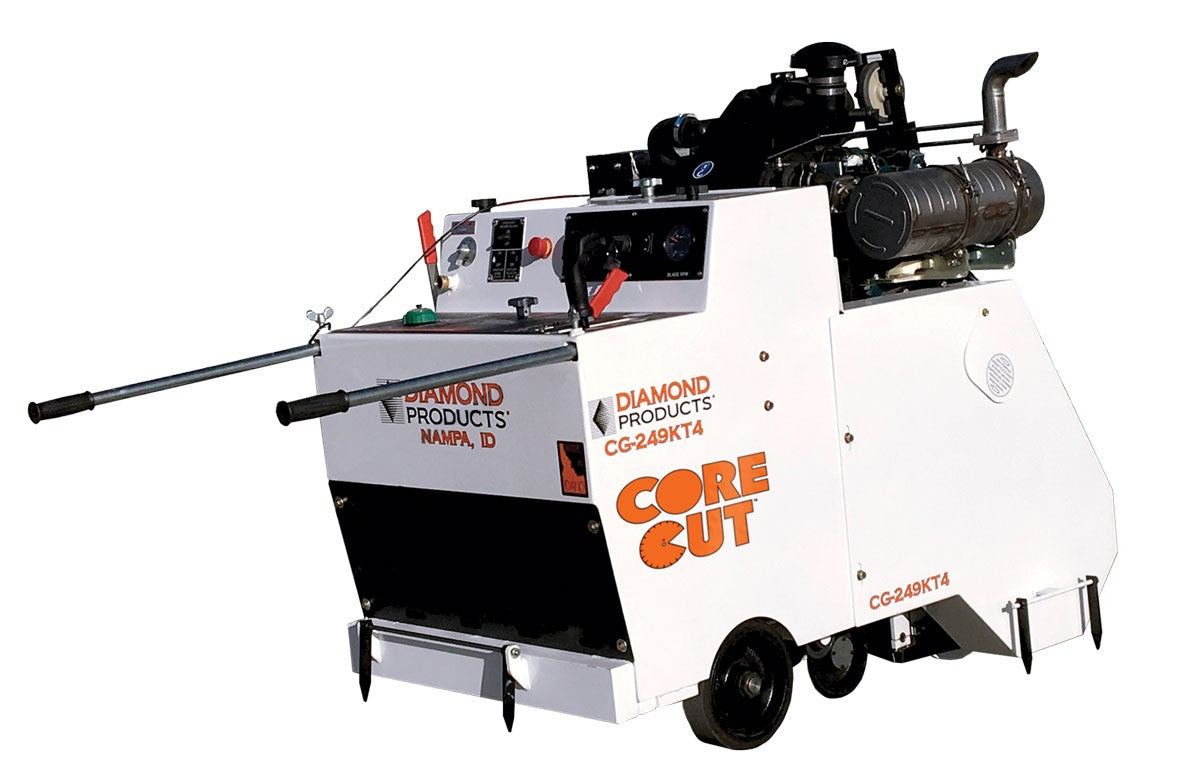 CG 2E30 Walk Behind Mini Groover/Grinder - Professional Concrete Surface Preparation Tool for Driveways, Sidewalks & Patios