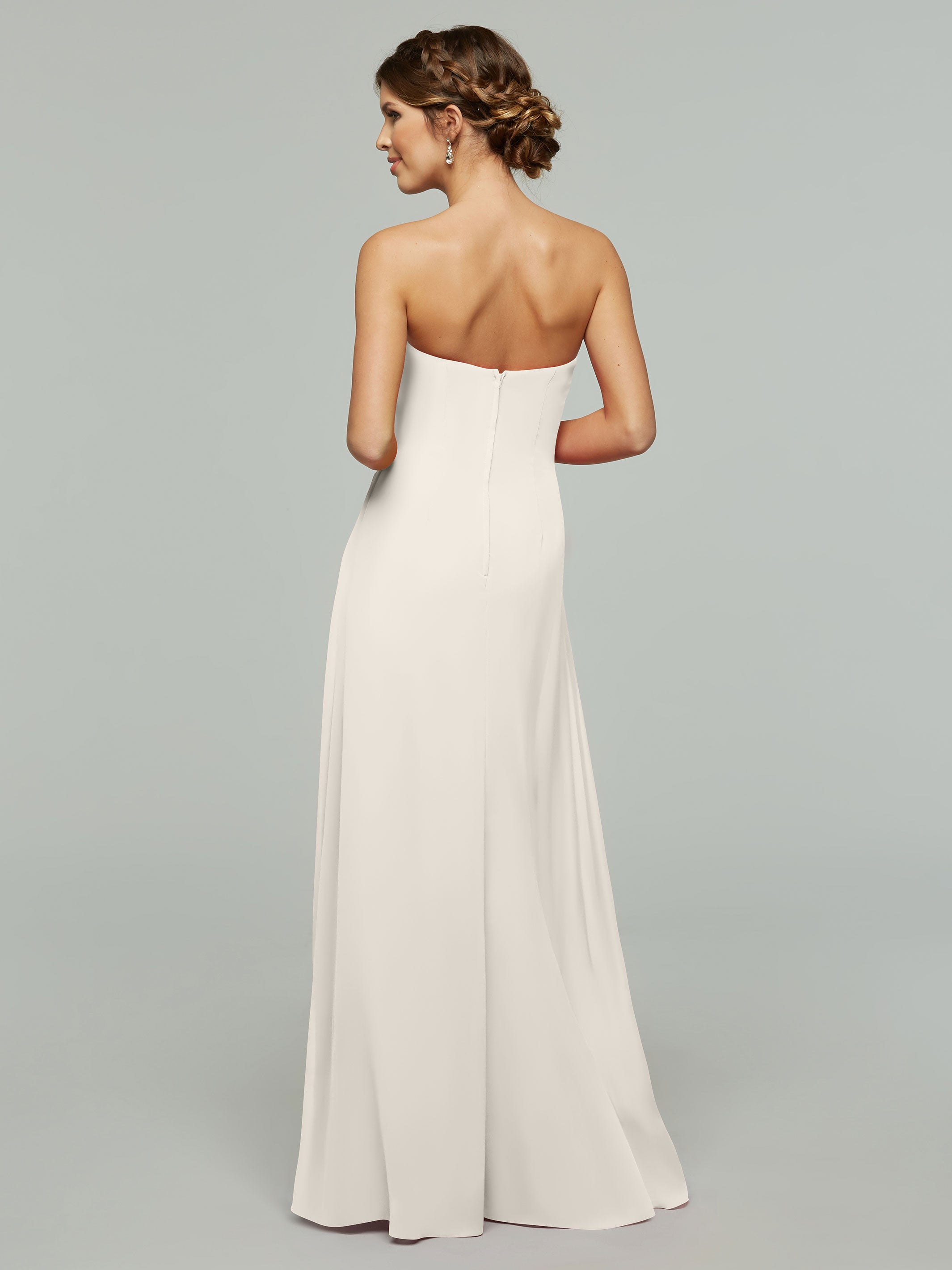 Elegant 80046 Chiffon Sheath Bridesmaid Dress with Sweetheart Neckline - Perfect for Weddings, Formal Events & Evening Parties