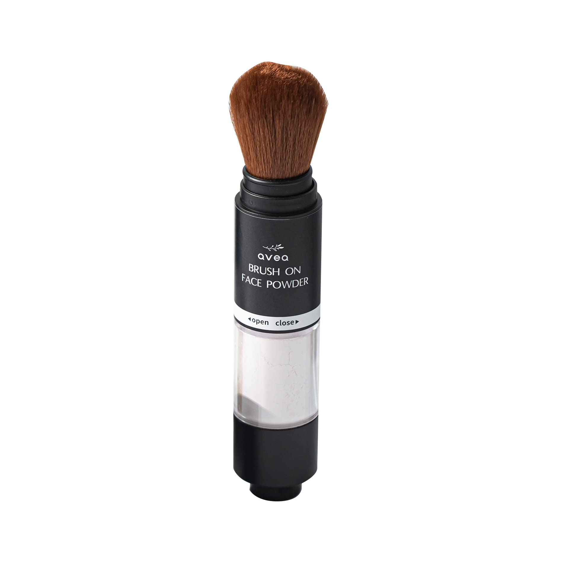 AVEA Brush On Face Powder - Oil Absorbing Mineral Makeup for Oily Skin | Korean Beauty & Skin Care | Daily Use Foundation & Makeup Fixer | 0.141 Oz | Perfect for Touch-Ups & Long-Lasting Coverage