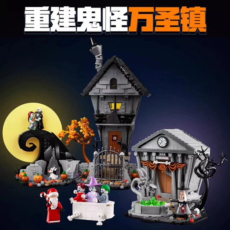 2193-Piece Tim Burton's The Nightmare Before Christmas Building Set - Collectible Model Kit for Fans & Decor | Perfect for Halloween, Christmas Displays & Movie-Themed Collections