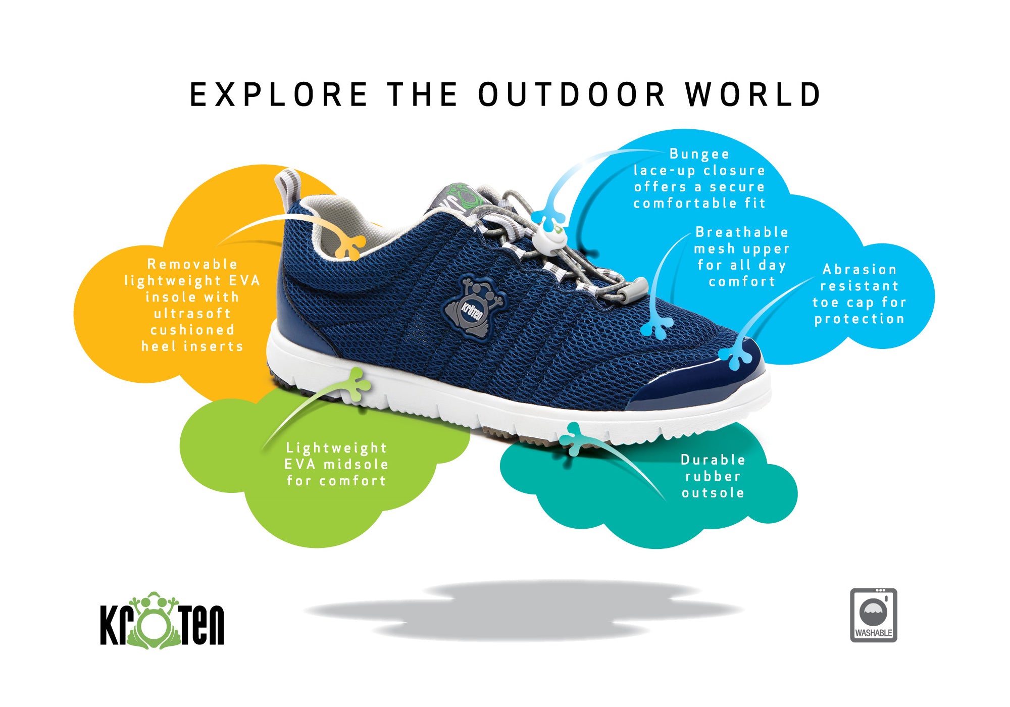 Kroten Women's Comfortable Wide Fit Walking Shoes for Travel & Outdoor Activities - Lightweight Support for All-Day Wear