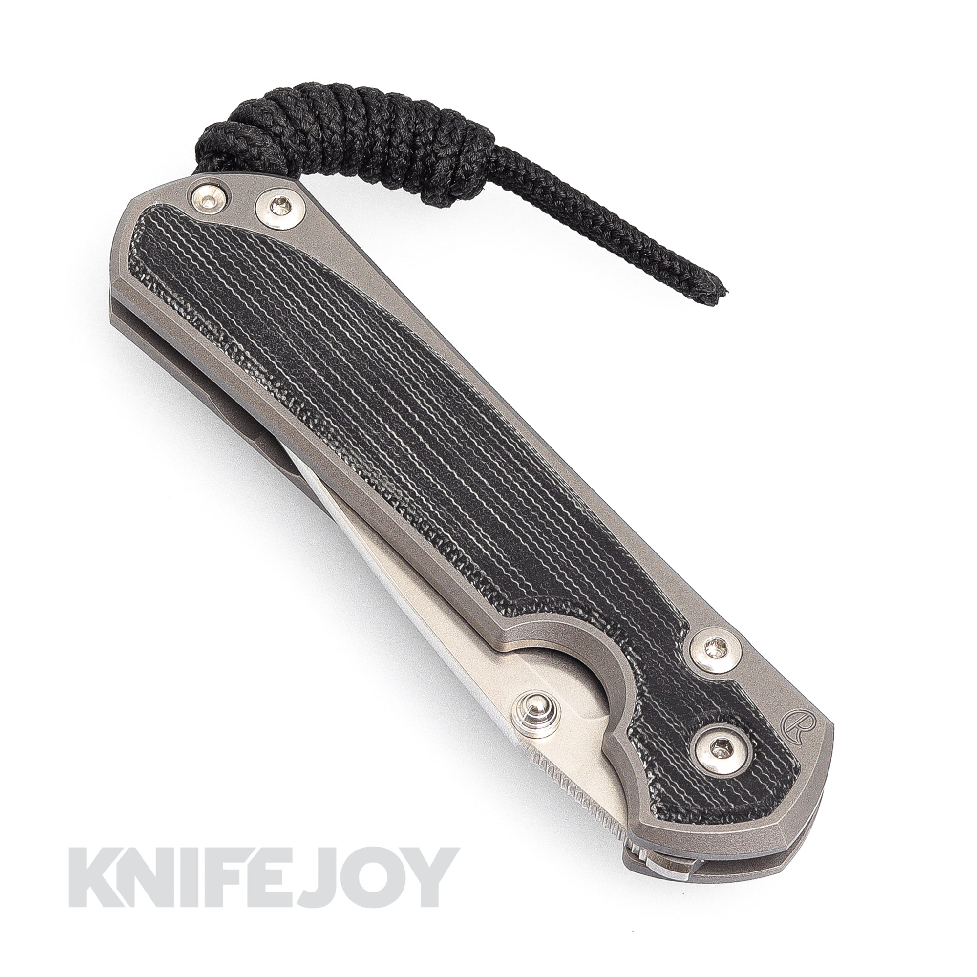 Chris Reeve Knives Small Sebenza 31 Left-Handed EDC Folding Knife - MagnaCut Drop Point Blade, Black Canvas Micarta Inlay & Titanium Handles | Perfect for Outdoor Survival, Camping & Everyday Carry