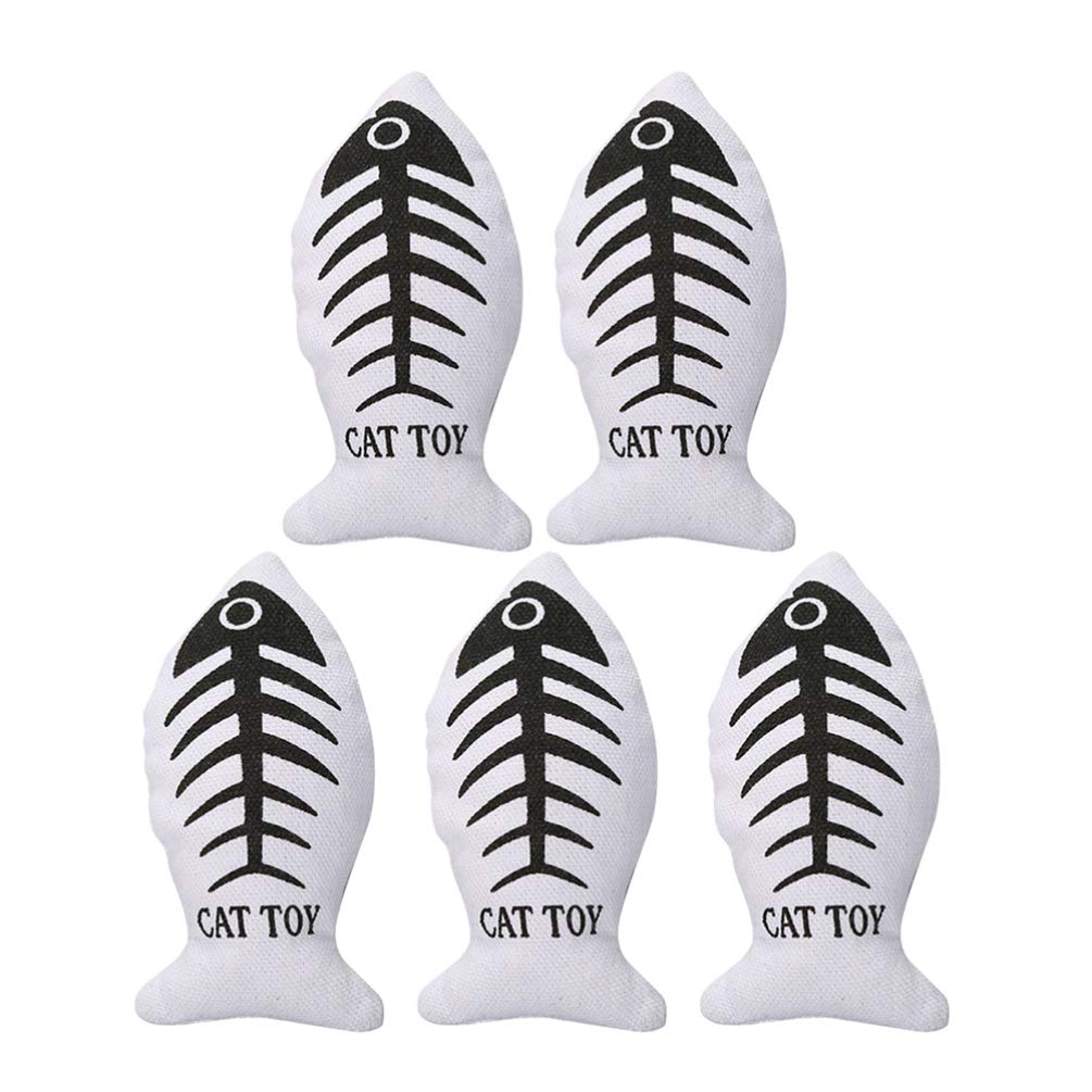 Balacoo 5-Pack Catnip Toys - Realistic Fish Shape Interactive Chew Toys for Cats & Kittens, Fun Teaser for Dogs & Puppies - Perfect for Playtime, Training & Relaxation