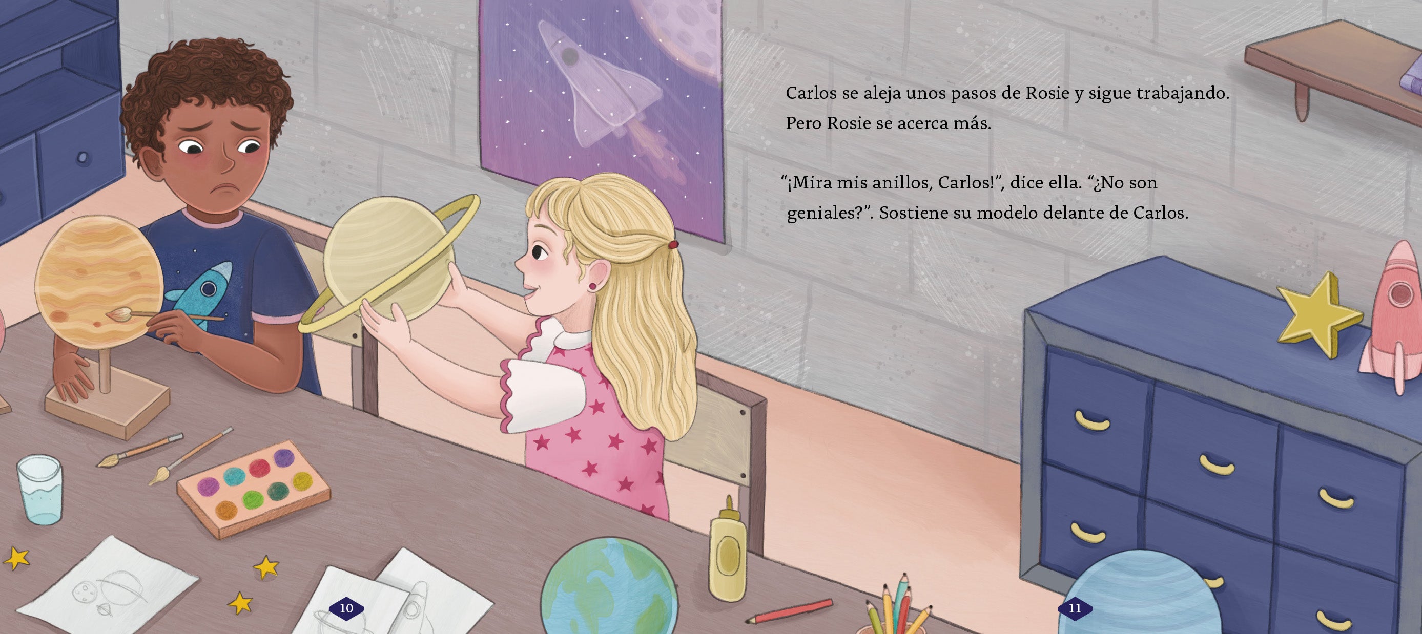 Carlos and Rosie in Space - Bilingual Children's Book for Learning Spanish & English - Perfect for Bedtime Stories & Classroom Reading