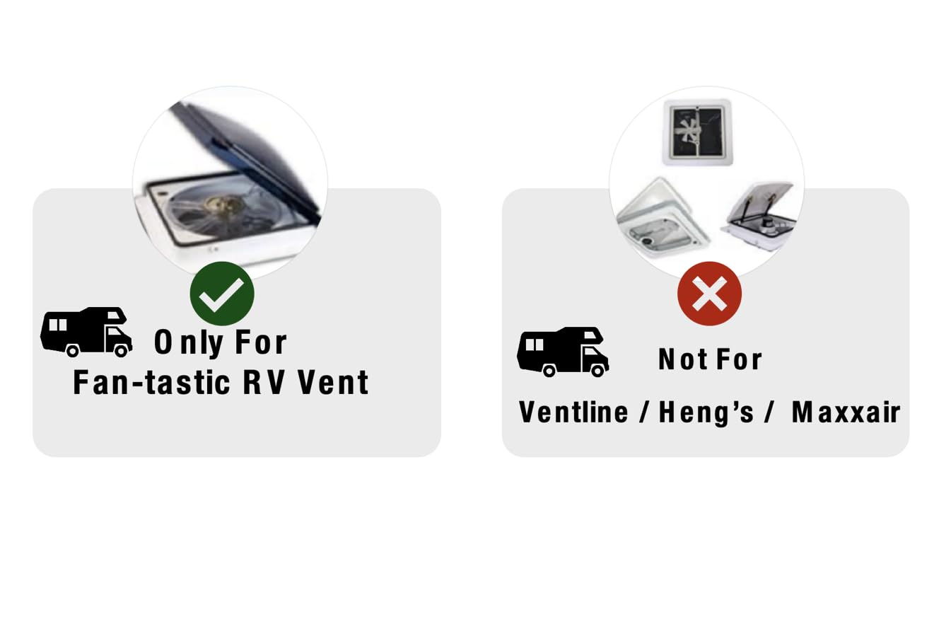 Rv Vent Motor Replacement Kit - Fan Blade Assembly for Fantastic Fan with Screen | Durable & Easy Installation for RV Roof Ventilation & Airflow