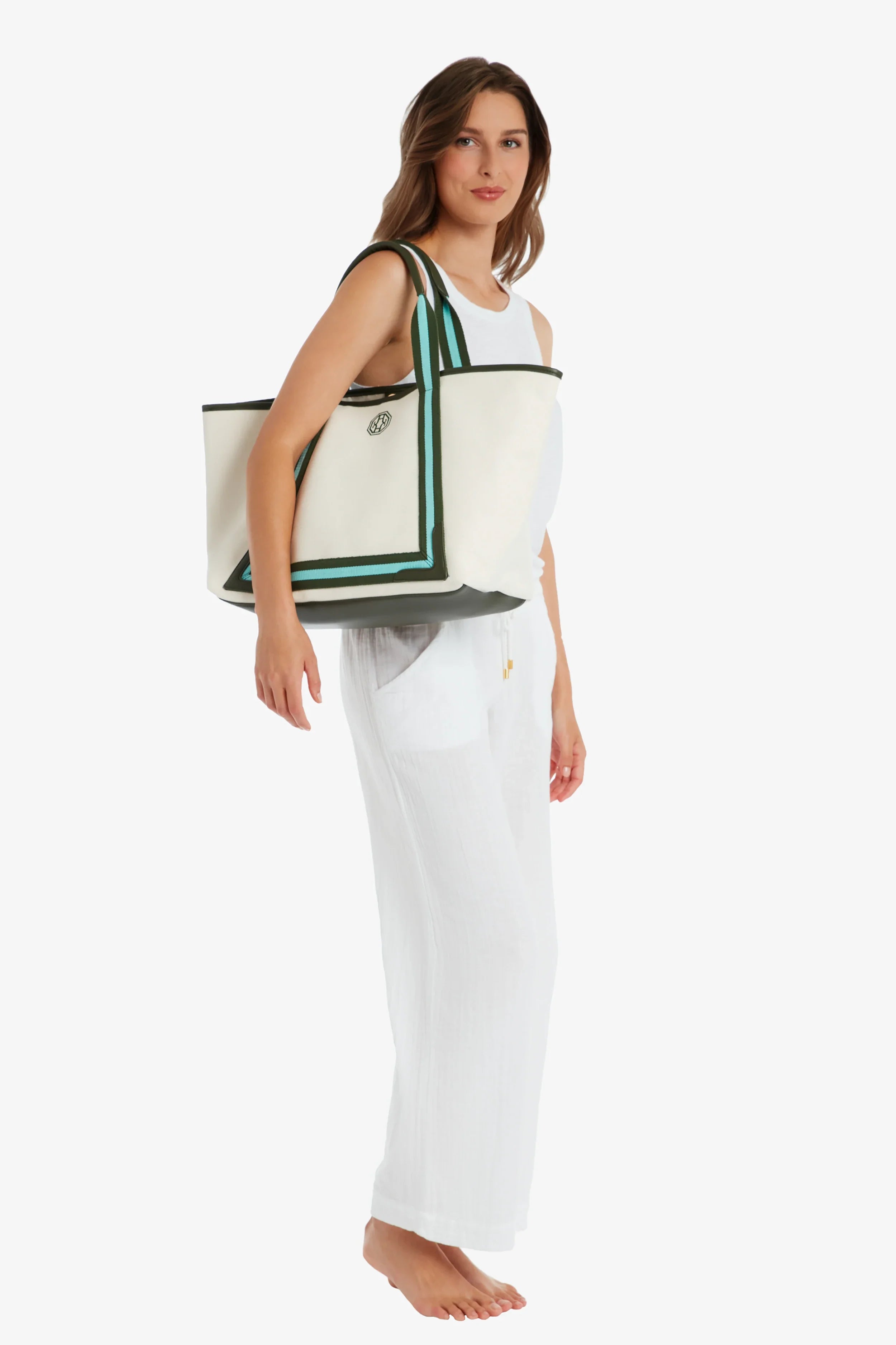 Stylish Beach Tote Bag - Large Waterproof & Durable Beach Bag for Women - Perfect for Pool, Travel, and Summer Vacations