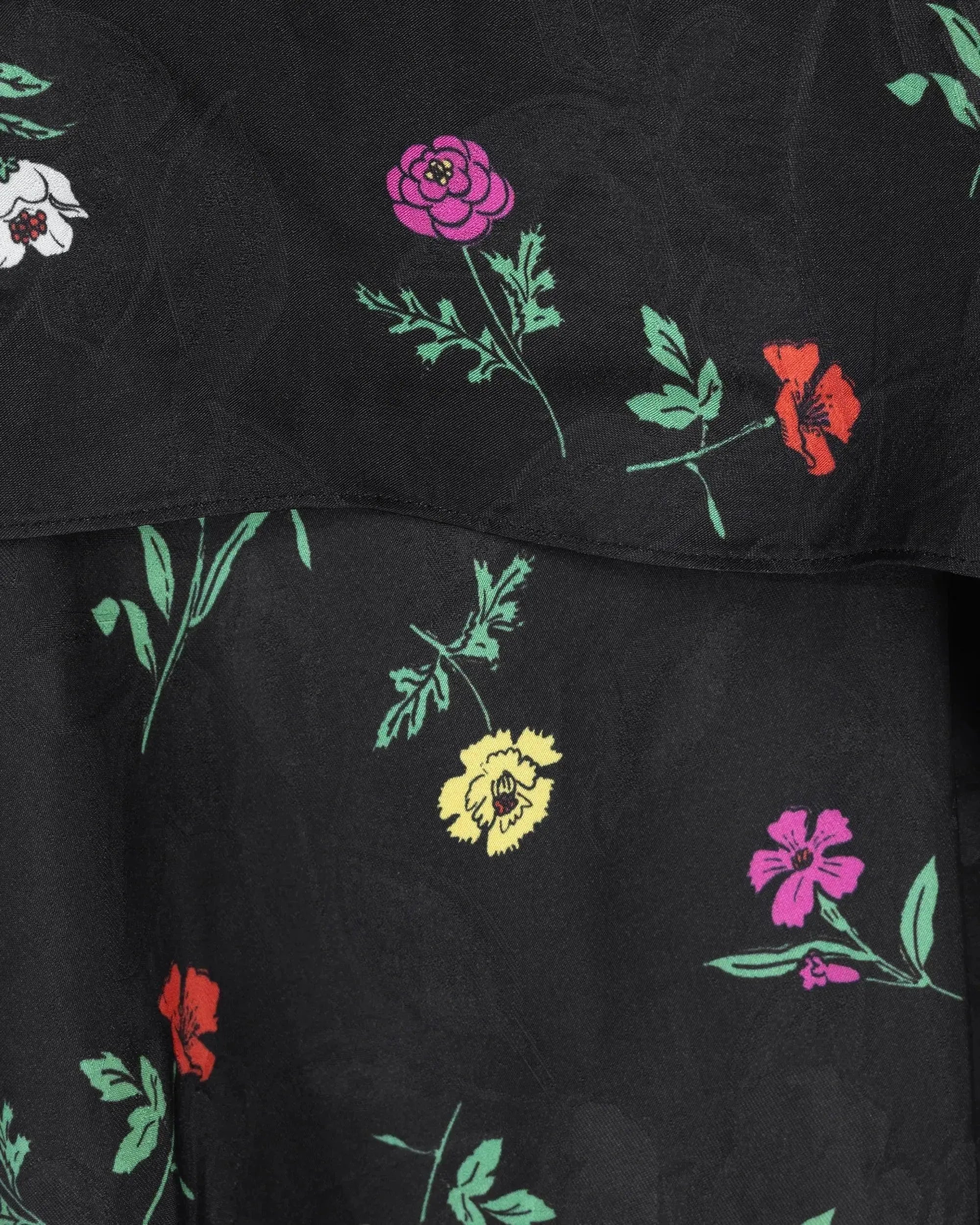 Elegant Falling Flowers Jacquard Dress for Women - Floral Print Summer Maxi Dress for Beach, Party & Wedding Occasions