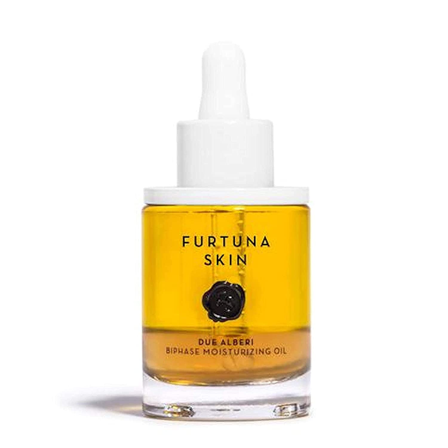 Organic Biphase Moisturizing Oil by Furtuna Skin - Heal, Hydrate & Protect Dry Skin | 30mL | Face & Body Care | Perfect for Night Routine & Travel Skincare