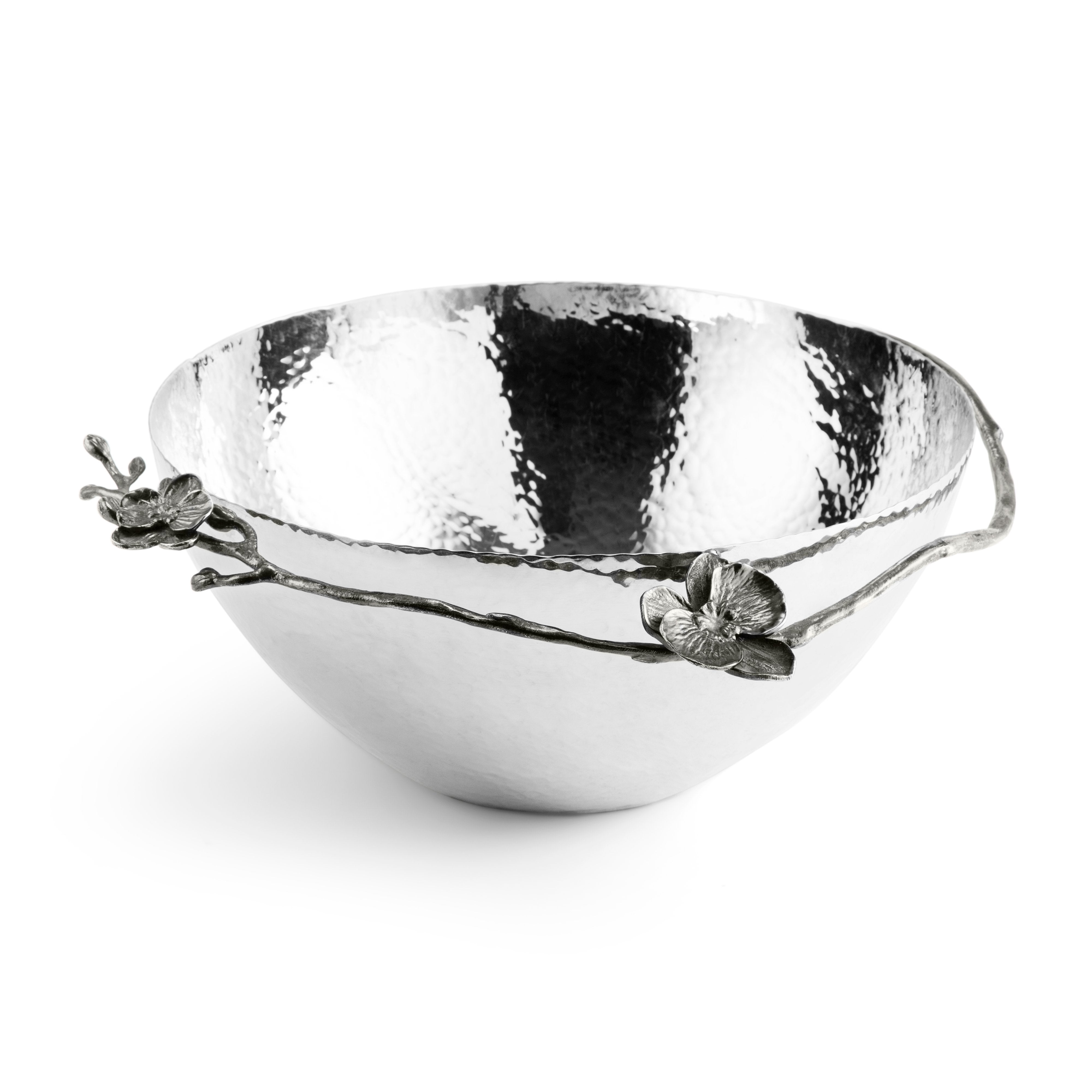Premium Black Orchid Bowl - Elegant Ceramic Serving Dish for Salads, Desserts & Snacks | Perfect for Dining, Entertaining & Home Decor