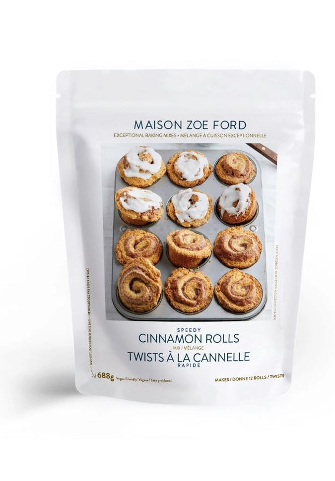 Maison Zoe Ford Speedy Cinnamon Roll Mix - Easy Homemade Cinnamon Rolls for Breakfast, Dessert & Holiday Baking | Quick & Delicious Pastry Dough Mix