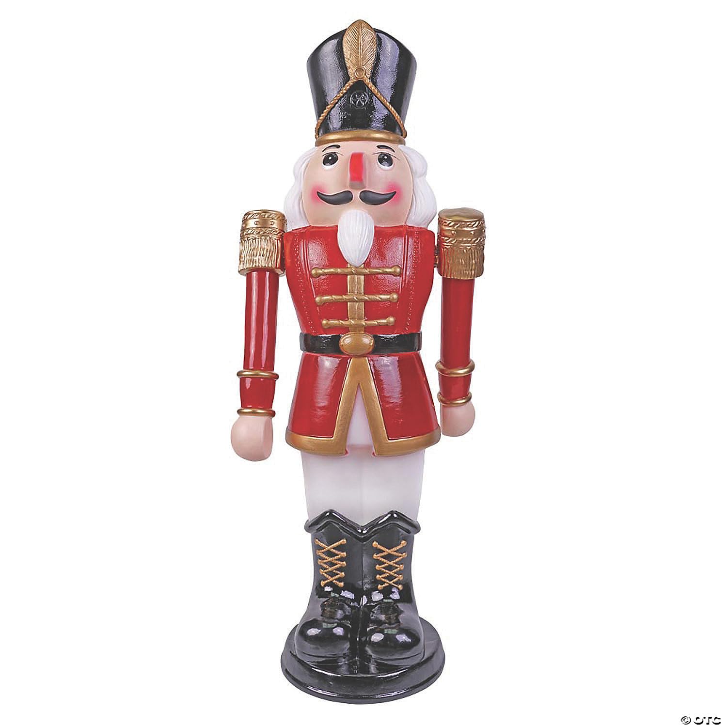 3ft Animated Nutcracker Toy Soldier - Red & White Christmas Decoration for Holiday Home Decor & Party Centerpiece