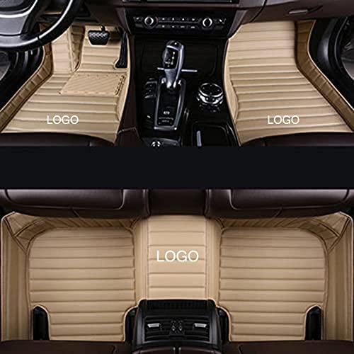 Custom All-Weather Waterproof Leather Car Floor Mats for 95% Sedan & SUV - Full Coverage Protection Mats for Sports Cars & Vehicles - Perfect for Daily Commute, Road Trips & Off-Road Adventures