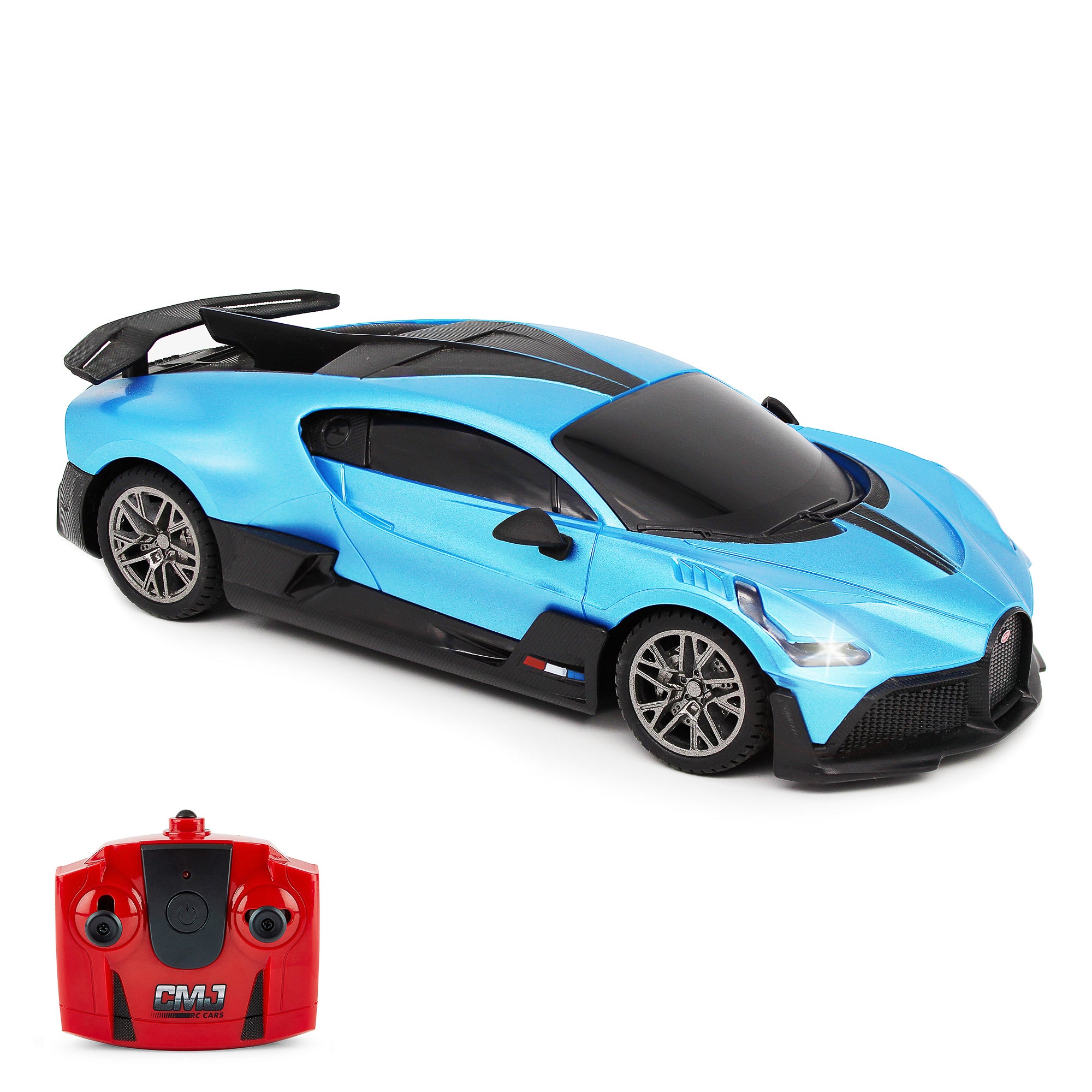 CMJ RC Cars Bugatti Divo 1:24 Scale Remote Control Vehicle - 2.4GHz High Speed Racing Car for Kids & Adults - Perfect for Indoor & Outdoor Play, Birthday Gifts, and Car Racing Competitions