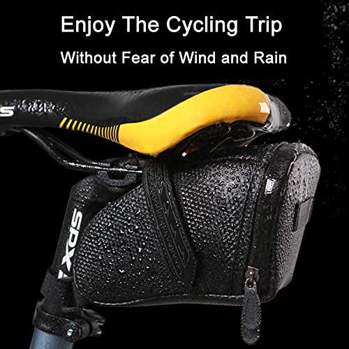 Waterproof Bicycle Seat Bag - Under Seat Bike Pack, Wedge Saddle Bag for Cycling - Perfect for Road Bikes, Mountain Bikes & Commuting Accessories