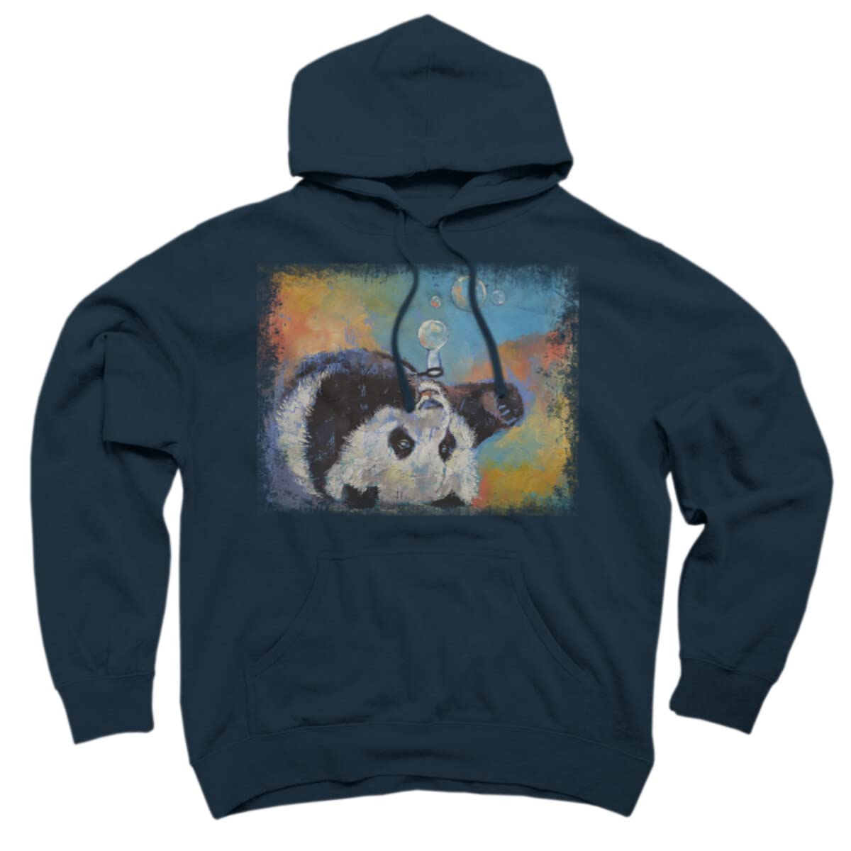 Design By Humans Unisex Blowing Bubbles by Creese Pullover Hoodie - Soft Cotton Sweatshirt for Men & Women - Casual Streetwear for Everyday Wear