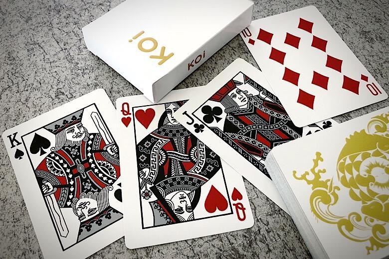 Premium Koi V2 Playing Cards - Waterproof & Durable Poker Cards for Magic Tricks, Cardistry, and Casino Games - Perfect for Professional Magicians, Card Players, and Collectors