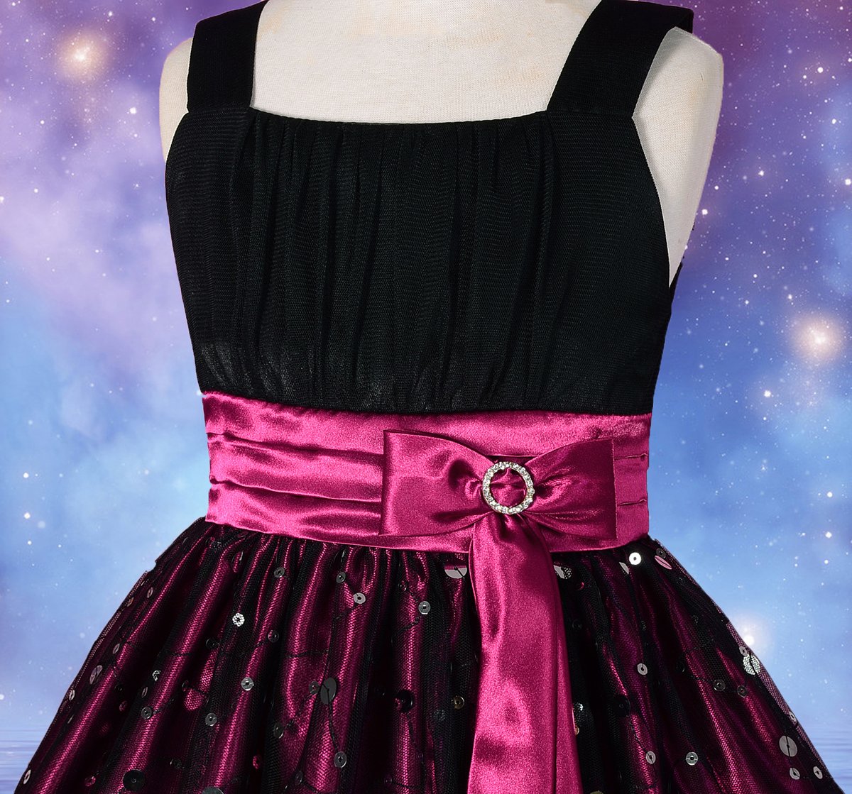 Elegant Daisy Girls' Sequined Pageant Dress for Birthday Party & Prom - Perfect for Pageants, Special Occasions & Formal Events