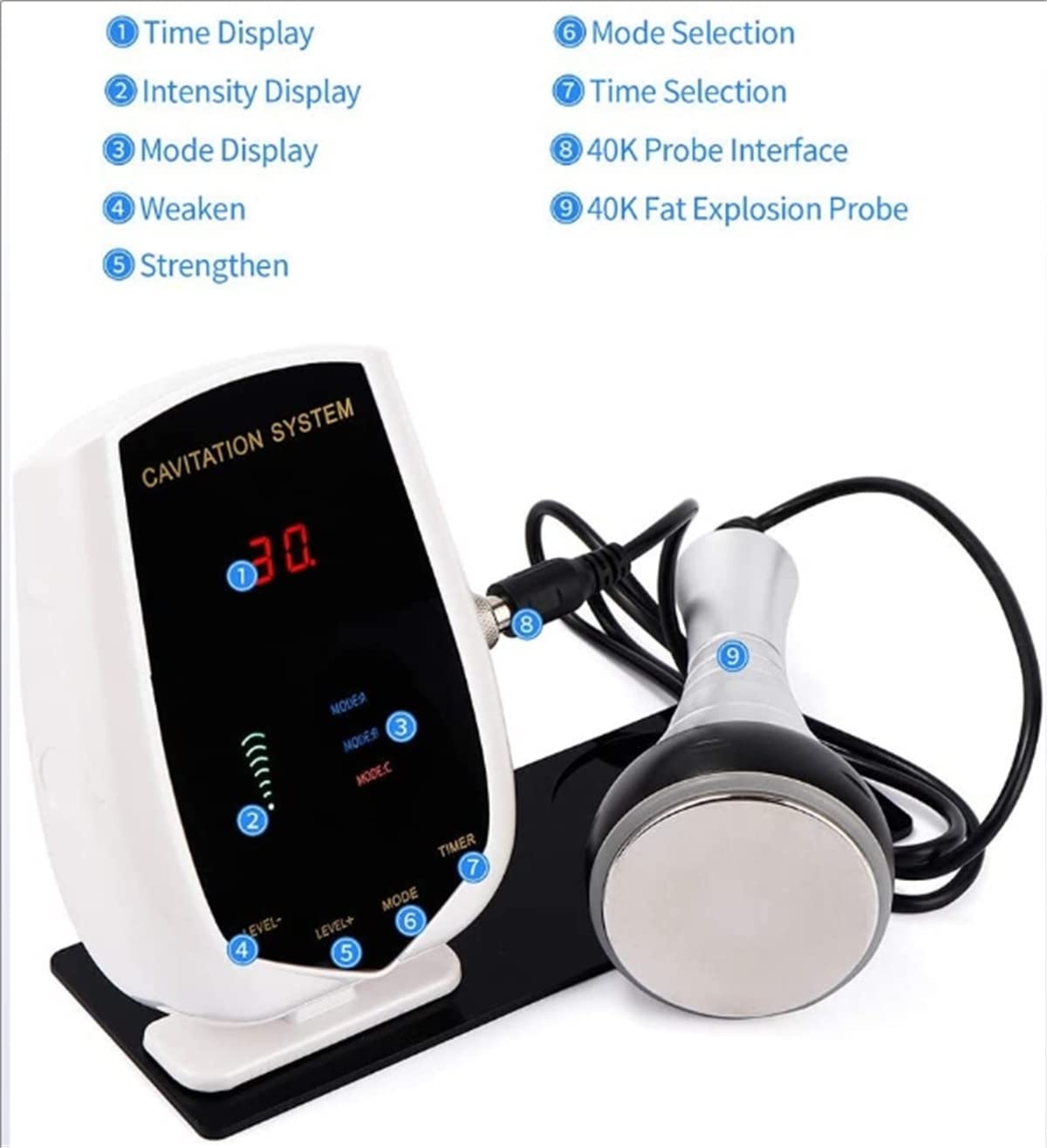 Professional 40K Fat Removal Machine for Weight Loss & Body Slimming - Multifunctional Beauty Massager with Anti-Aging & Skin Lifting Effects | Perfect for Home Spa, Salon Treatments & Personal Wellness Routines