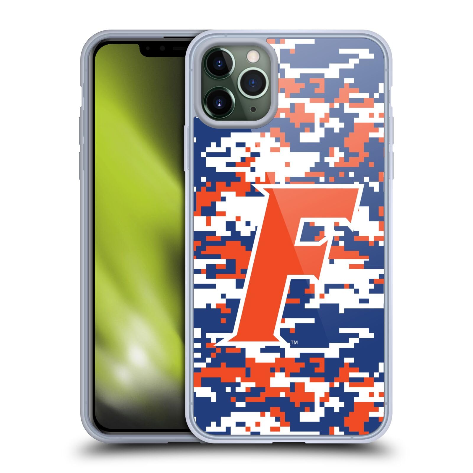 Officially Licensed University of Florida UF Digital Camouflage Soft Gel Case for Apple iPhone 11 Pro Max - Durable Protective Cover for School, Game Day & Everyday Use