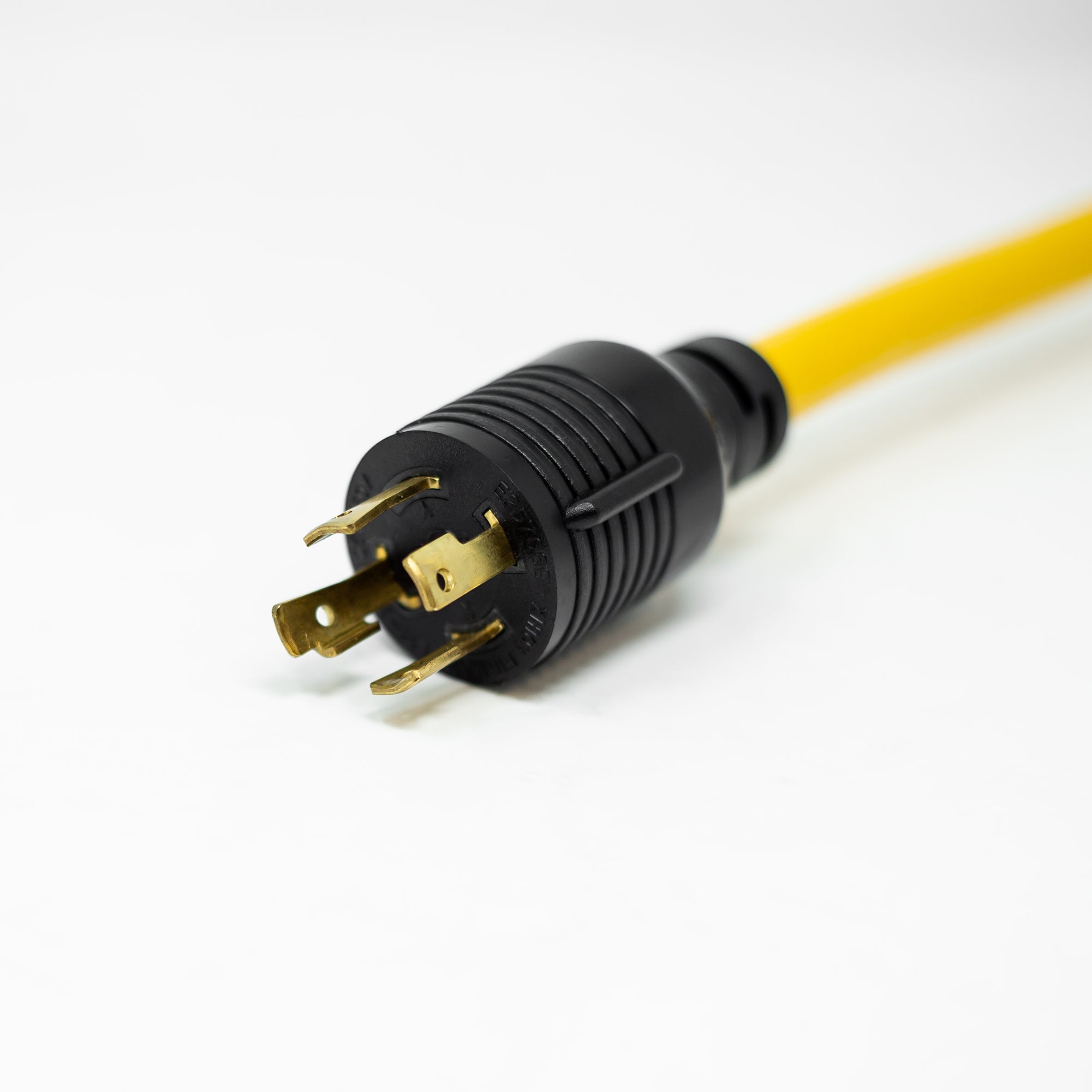 Heavy Duty L14-30P to (4) 5-20R Power Cord with Attachment Clips - Perfect for RV, Generator & Outdoor Power Distribution
