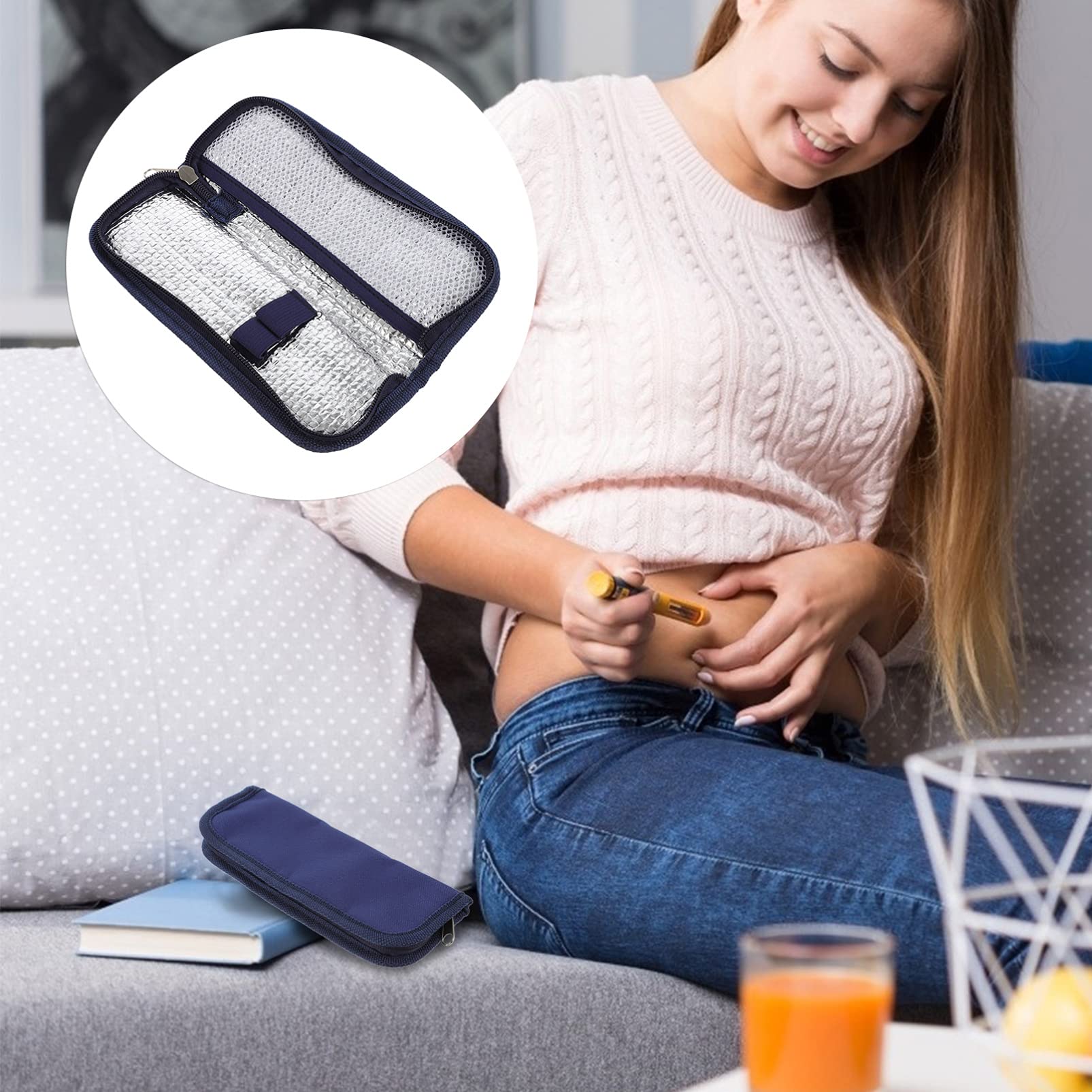 **Insulin Cooler Travel Case - Portable Diabetic Medication Organizer & Insulated Storage Pouch for Diabetic Supplies - Perfect for Travel, Work & Outdoor Activities**